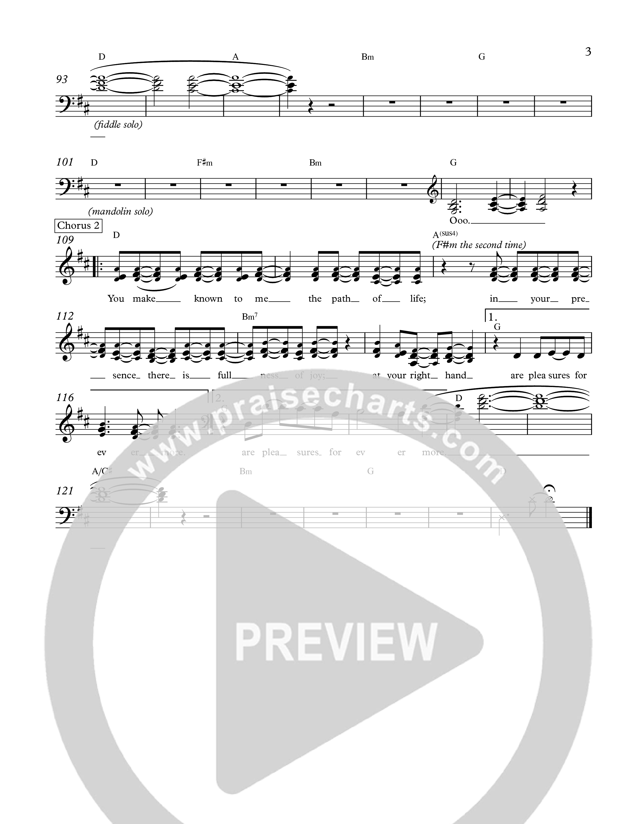 Psalm 16 Lead Sheet Melody (The Corner Room)