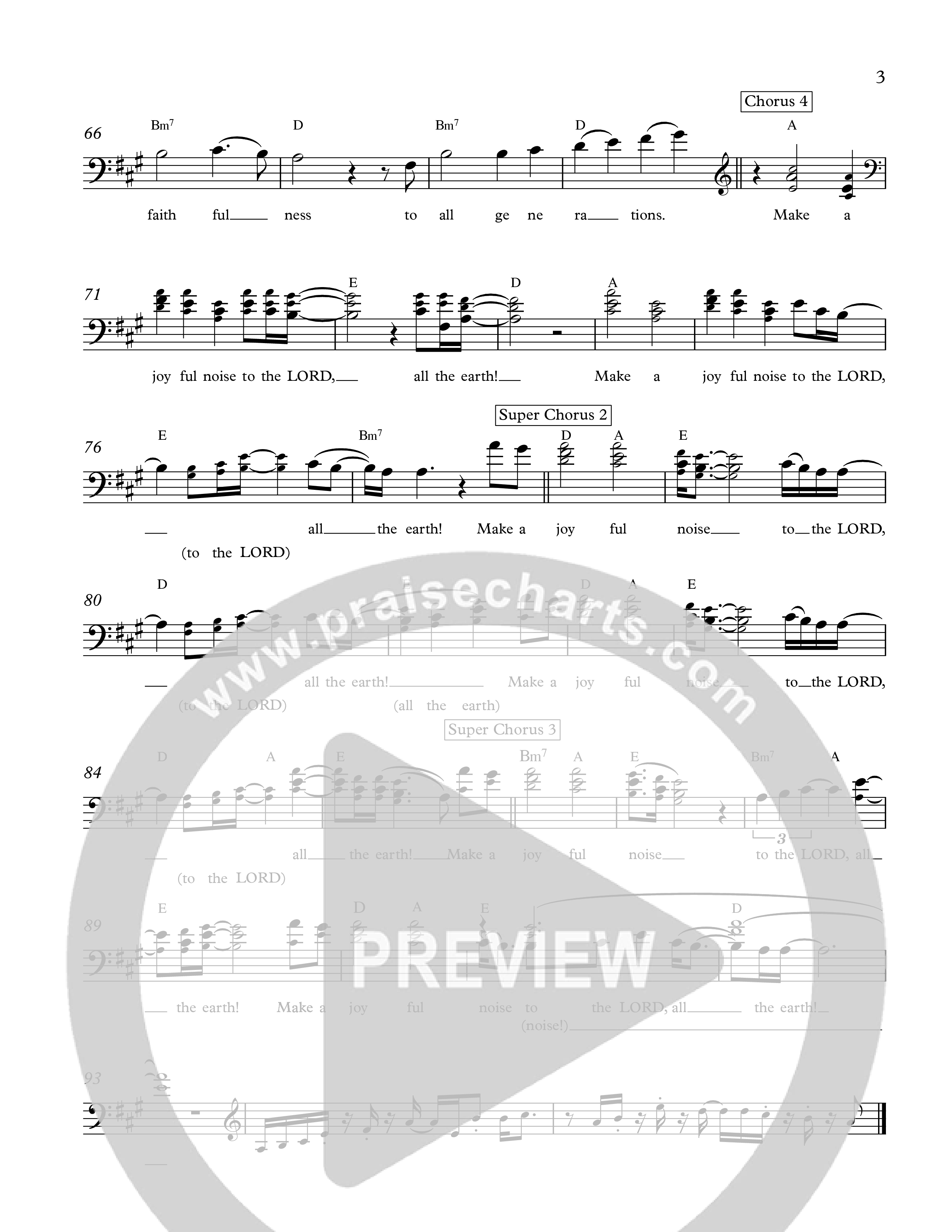 Psalm 100 Lead Sheet Melody (The Corner Room)