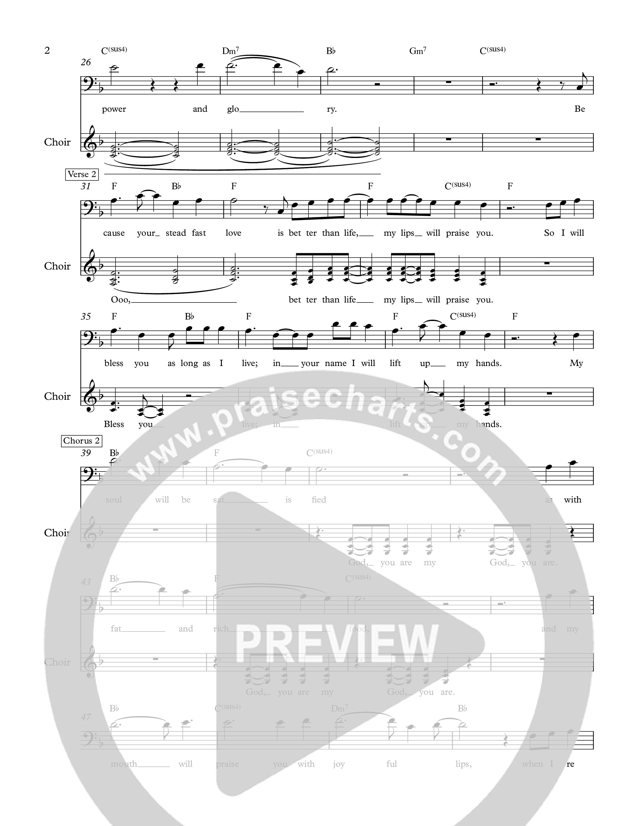 Psalm 63 Lead Sheet Melody (The Corner Room)