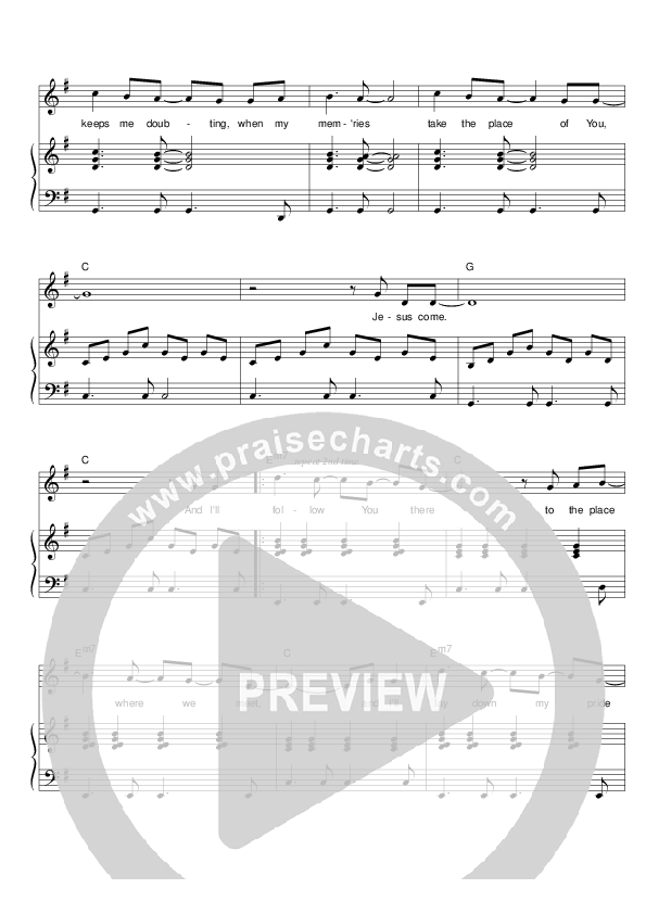 Your Unfailing Love Piano/Vocal (Hillsong Worship)