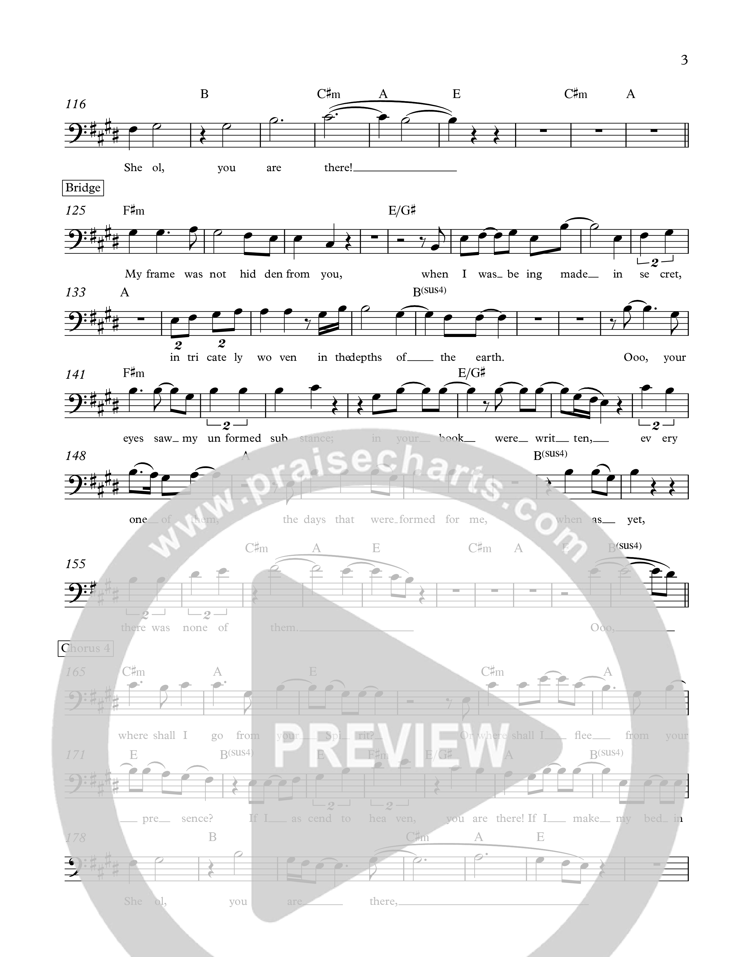 Psalm 139:7-16 Lead Sheet Melody (The Corner Room)