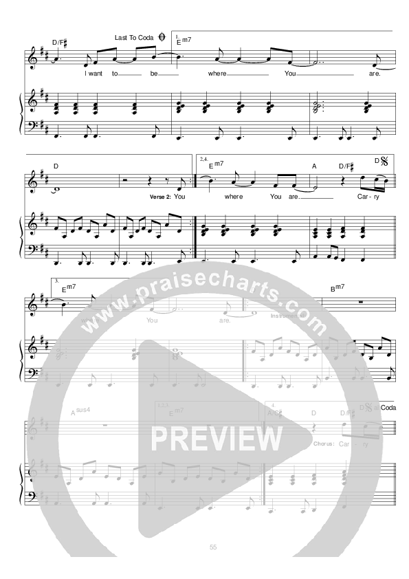 Carry Me Lead & Piano (Hillsong Worship)