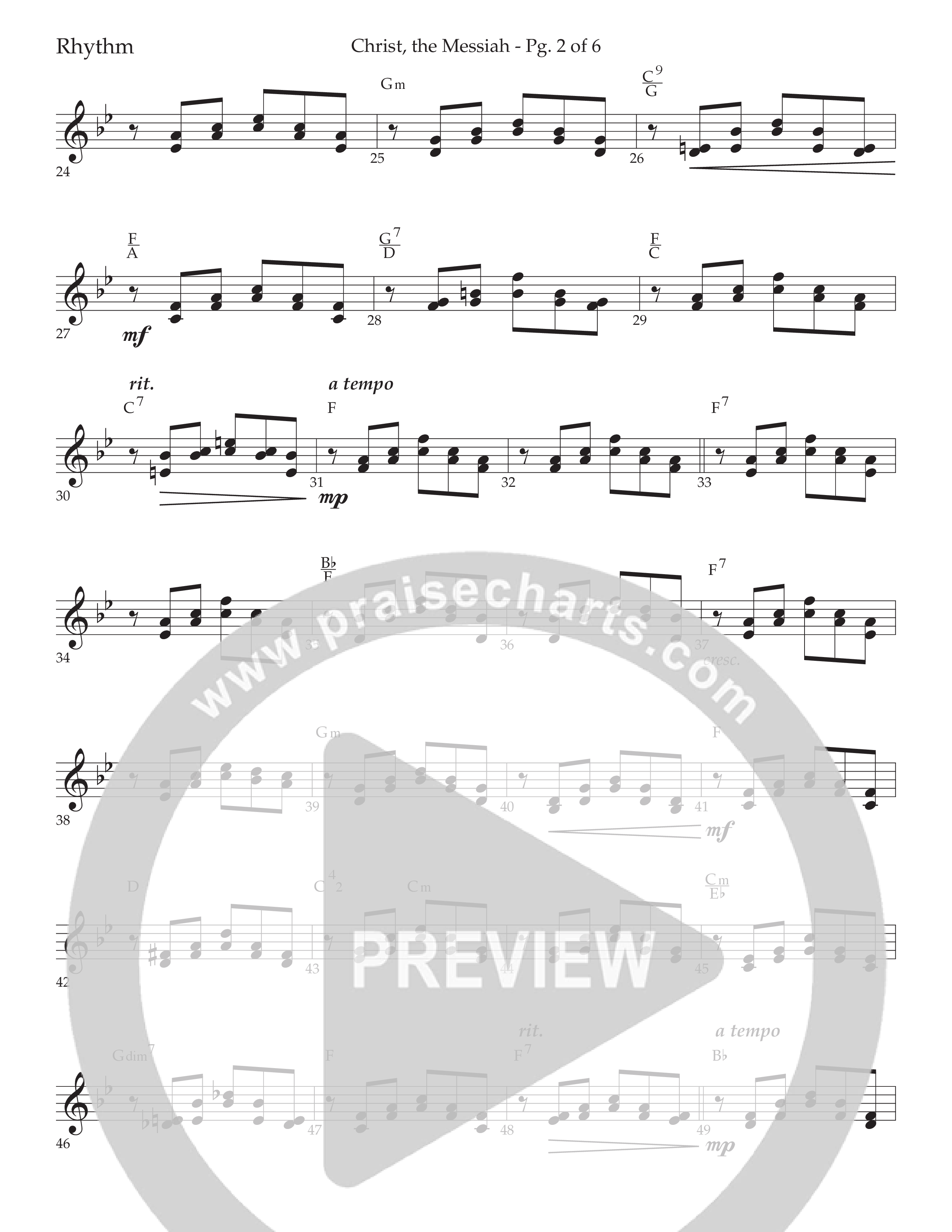 Christ the Messiah (Choral Anthem SATB) Lead Melody & Rhythm (Lifeway Choral / Arr. Cliff Duren)