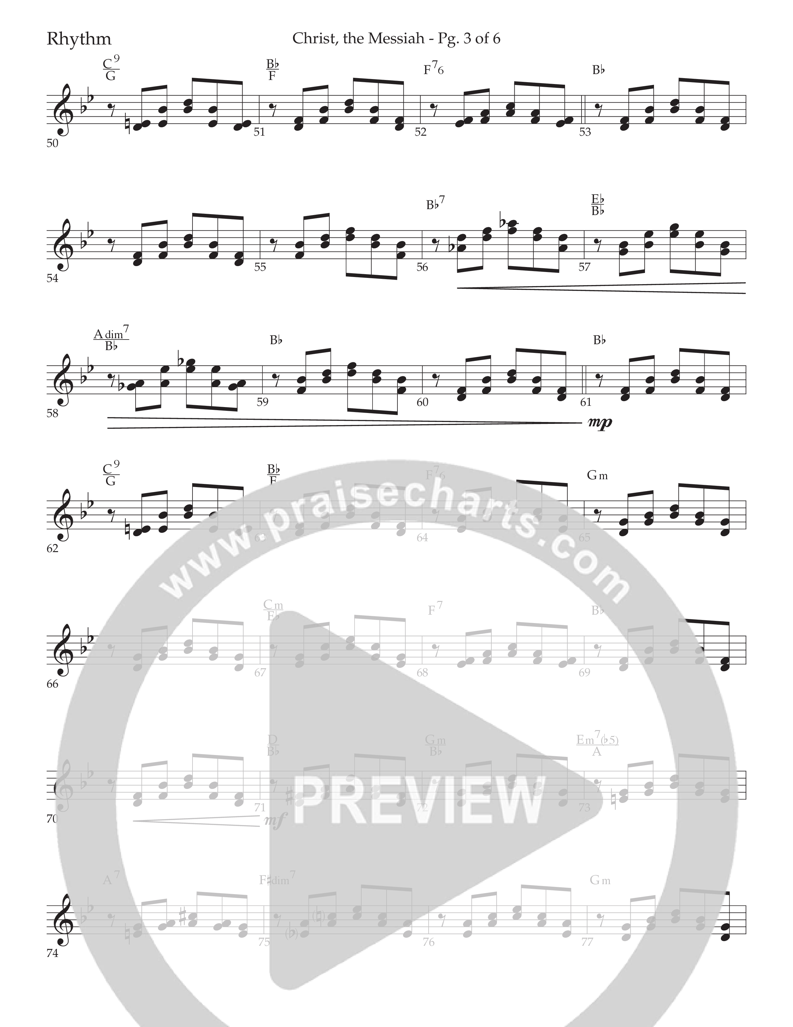 Christ the Messiah (Choral Anthem SATB) Lead Melody & Rhythm (Lifeway Choral / Arr. Cliff Duren)