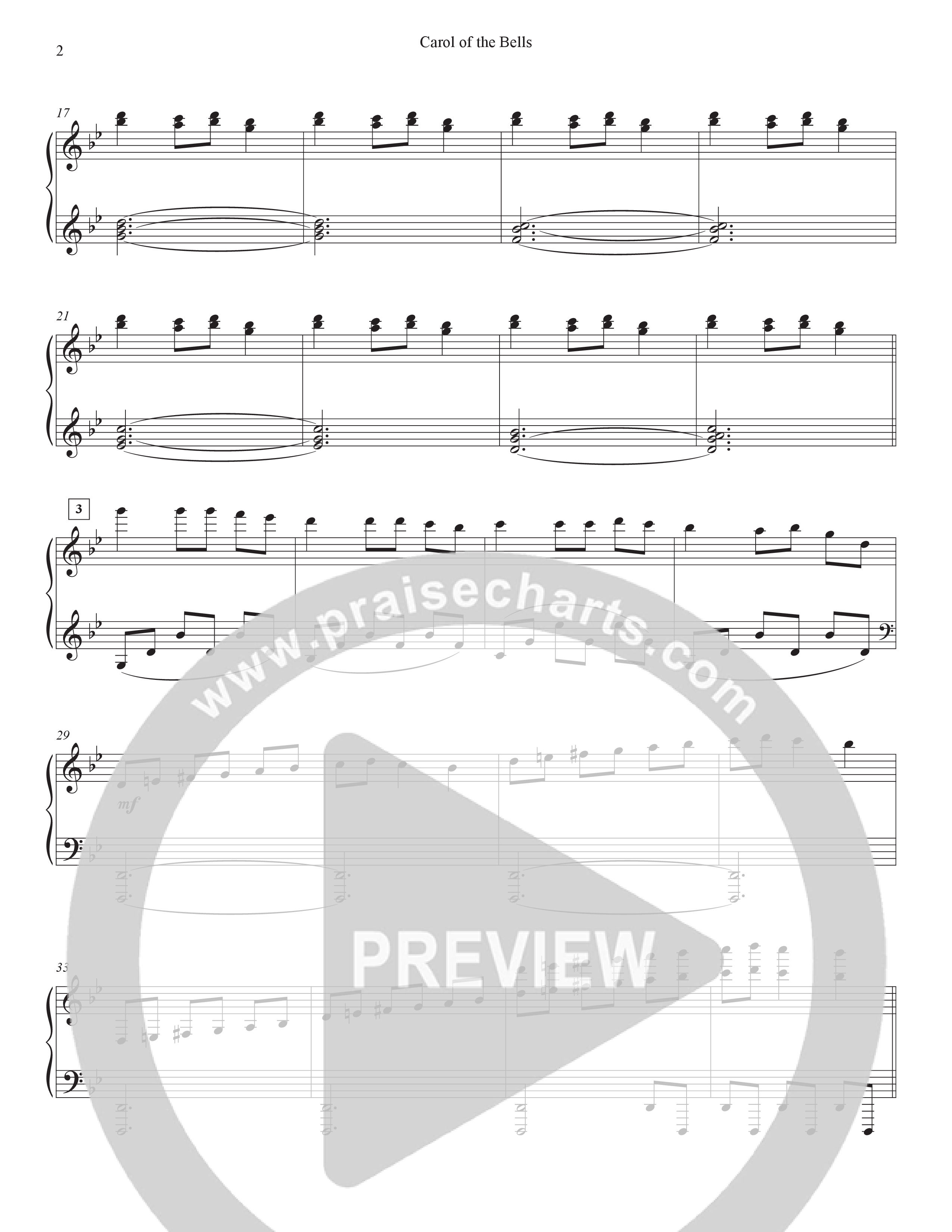 Carol Of The Bells (10th Anniversary Edition) Piano Sheet (Tommee Profitt)