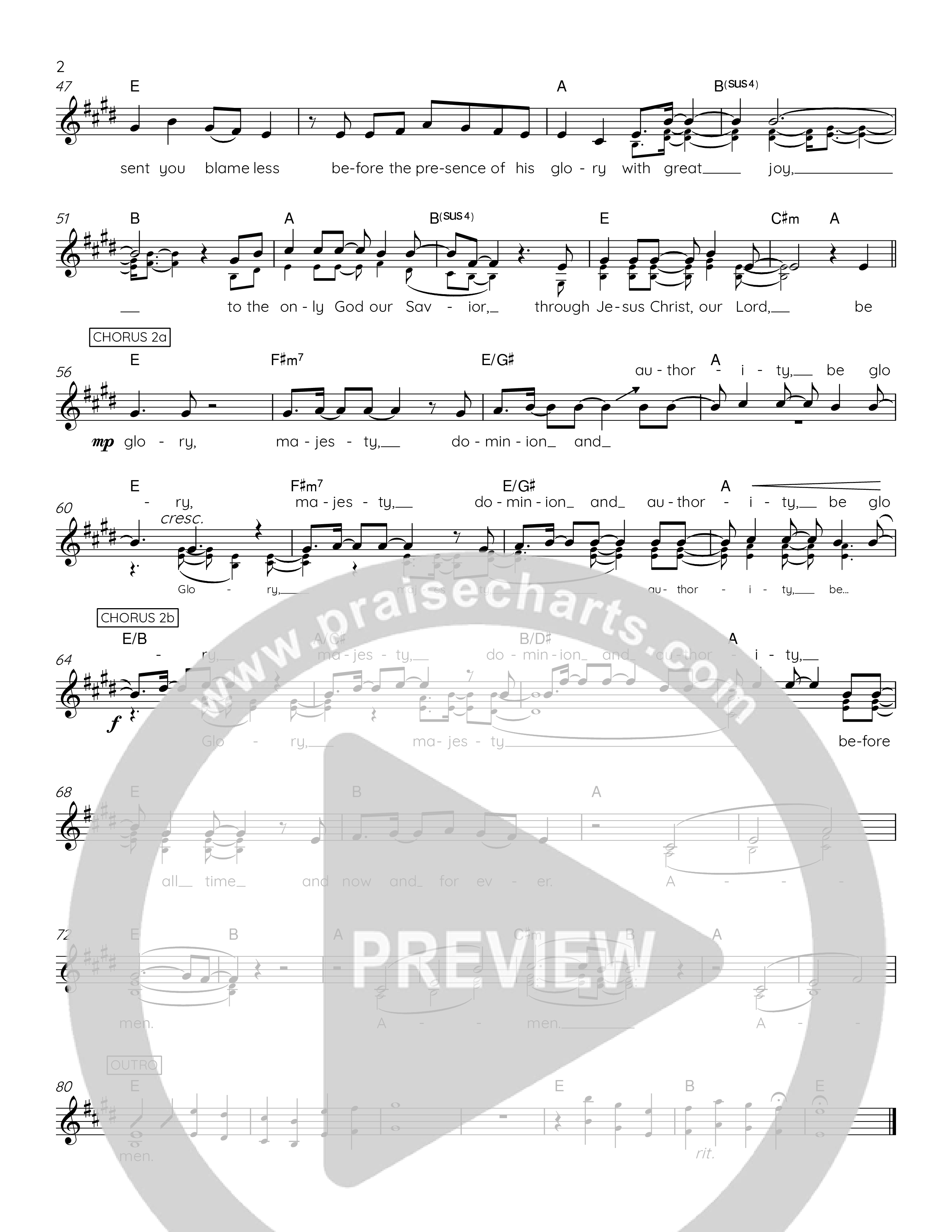 Jude 24-25 Lead Sheet Melody (The Corner Room)