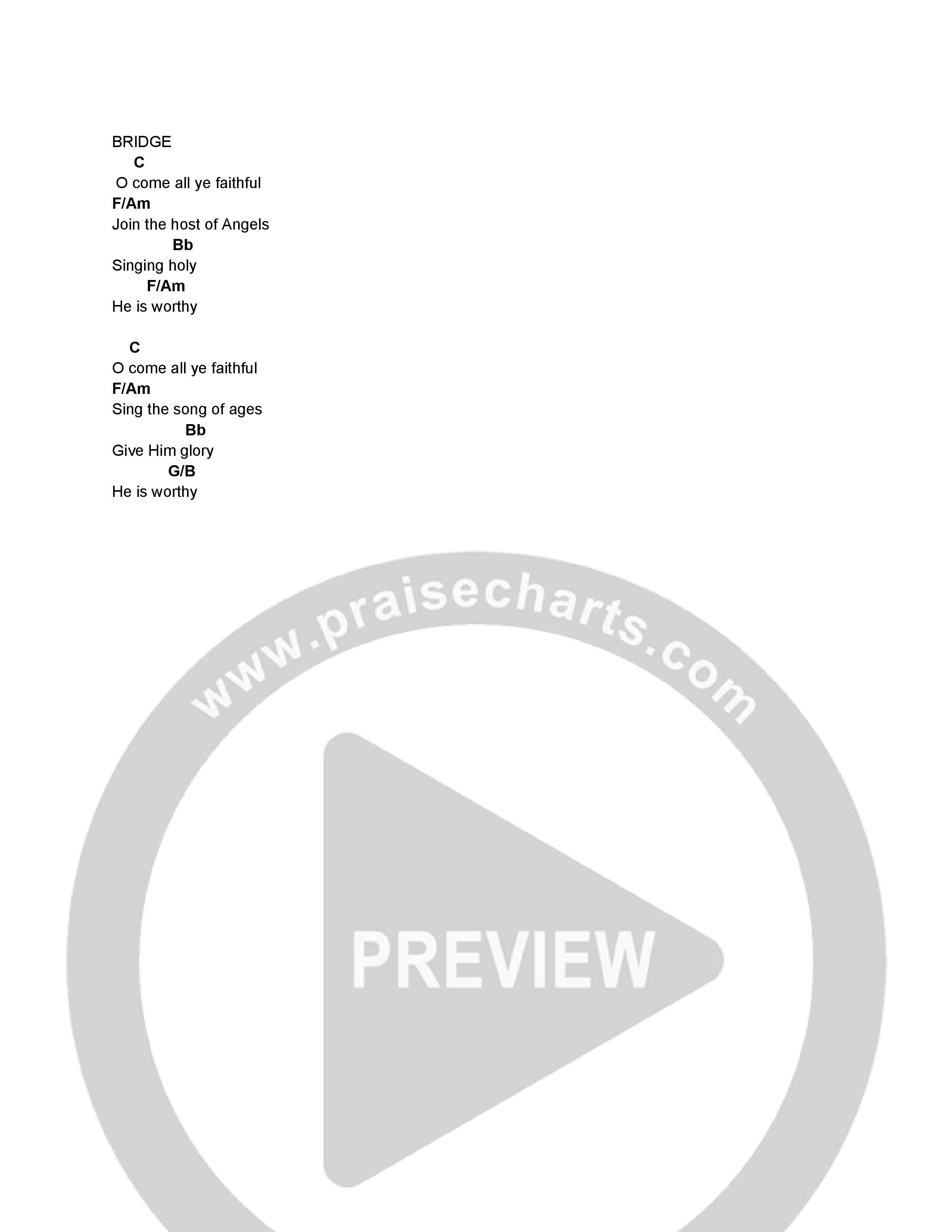 Everlasting Father Chord Chart (Linc Worship)