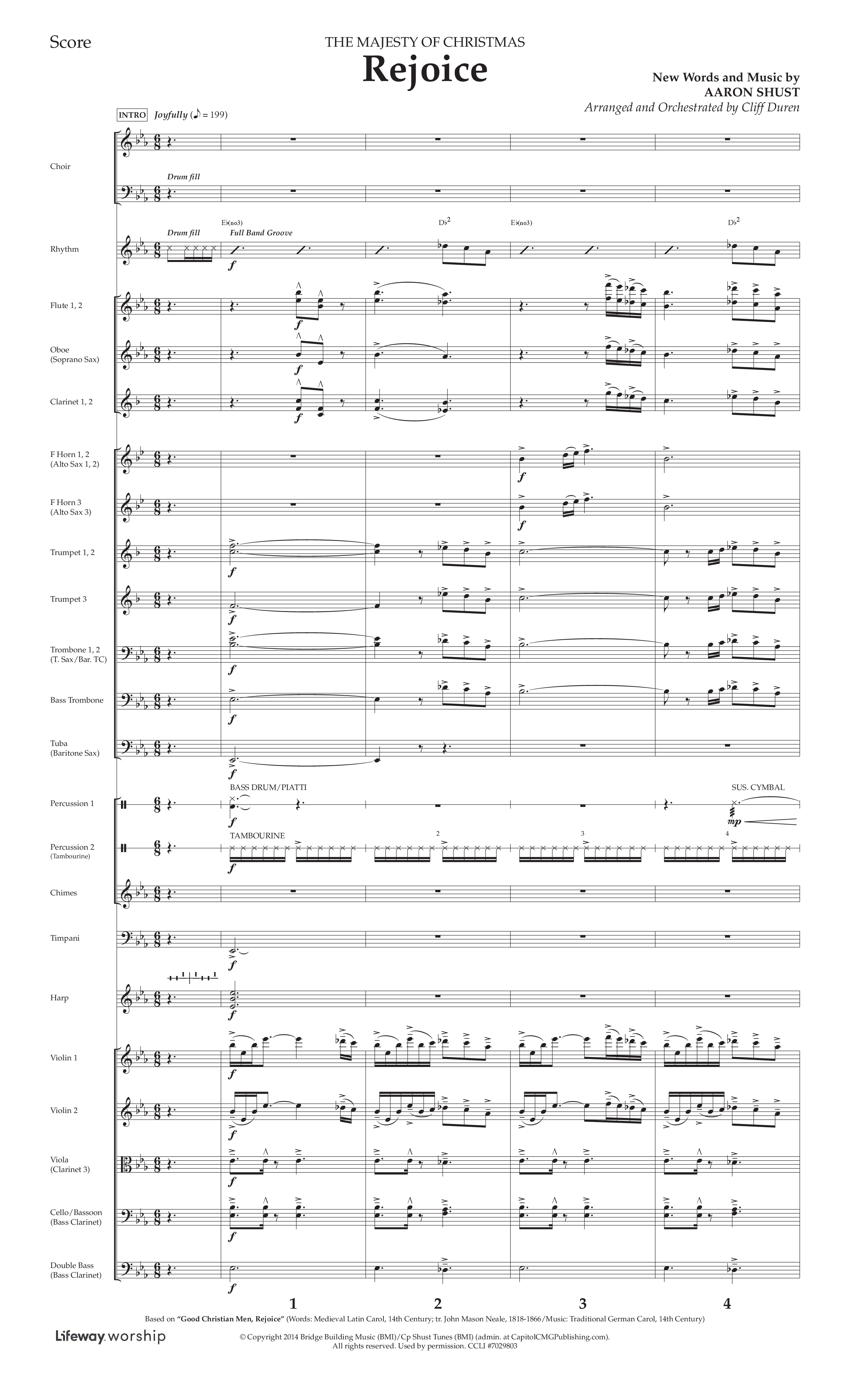 Rejoice (Choral Anthem SATB) Conductor's Score (Lifeway Choral / Arr. Cliff Duren)