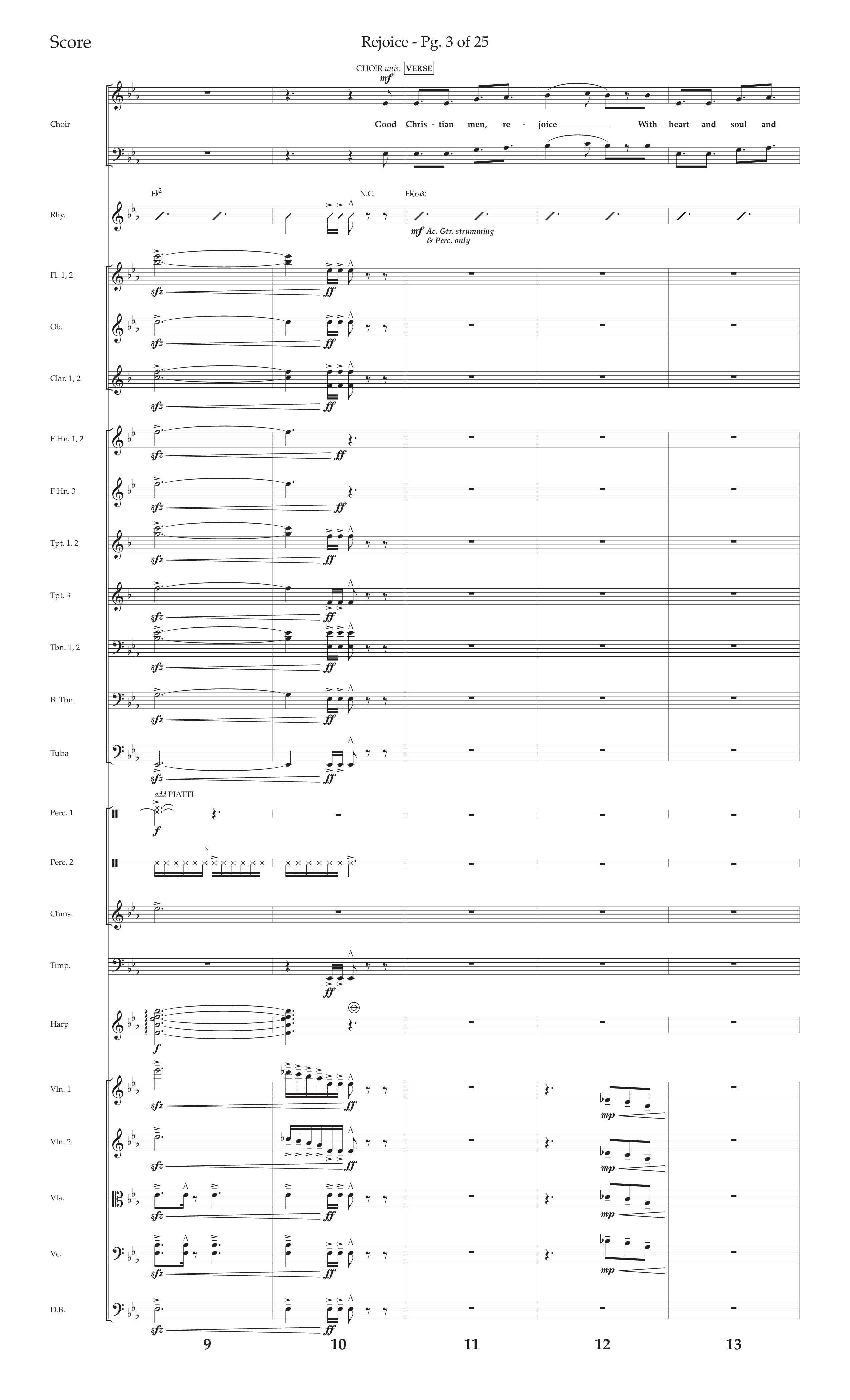 Rejoice (Choral Anthem SATB) Conductor's Score (Lifeway Choral / Arr. Cliff Duren)