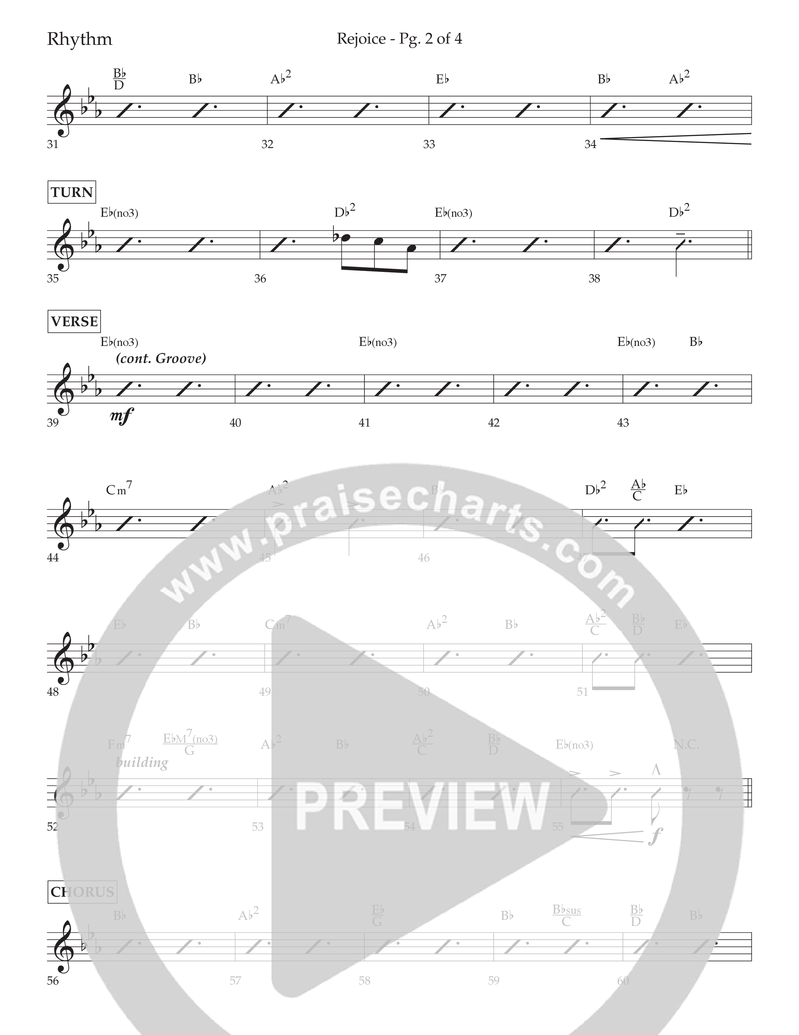 Rejoice (Choral Anthem SATB) Lead Melody & Rhythm (Lifeway Choral / Arr. Cliff Duren)