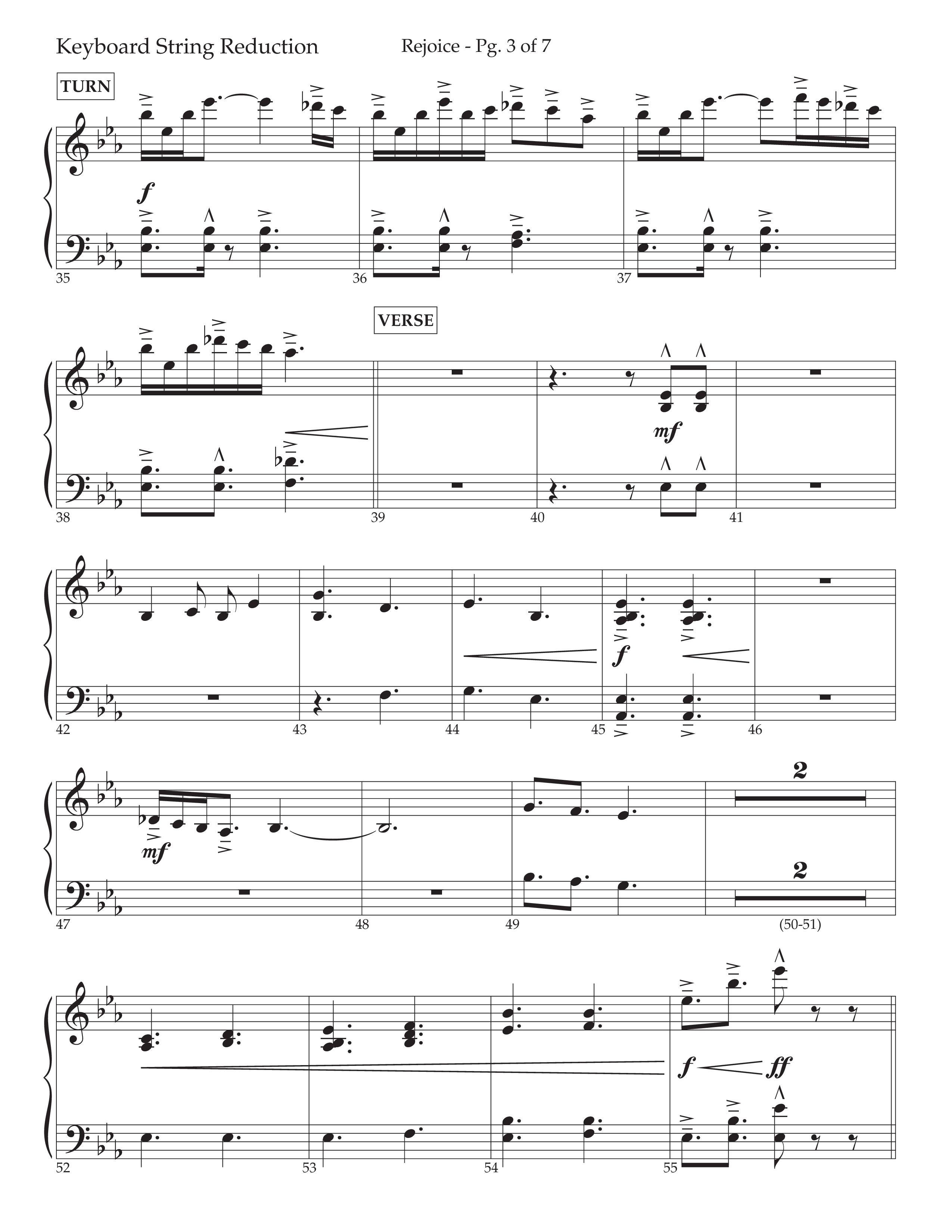Rejoice (Choral Anthem SATB) String Reduction (Lifeway Choral / Arr. Cliff Duren)