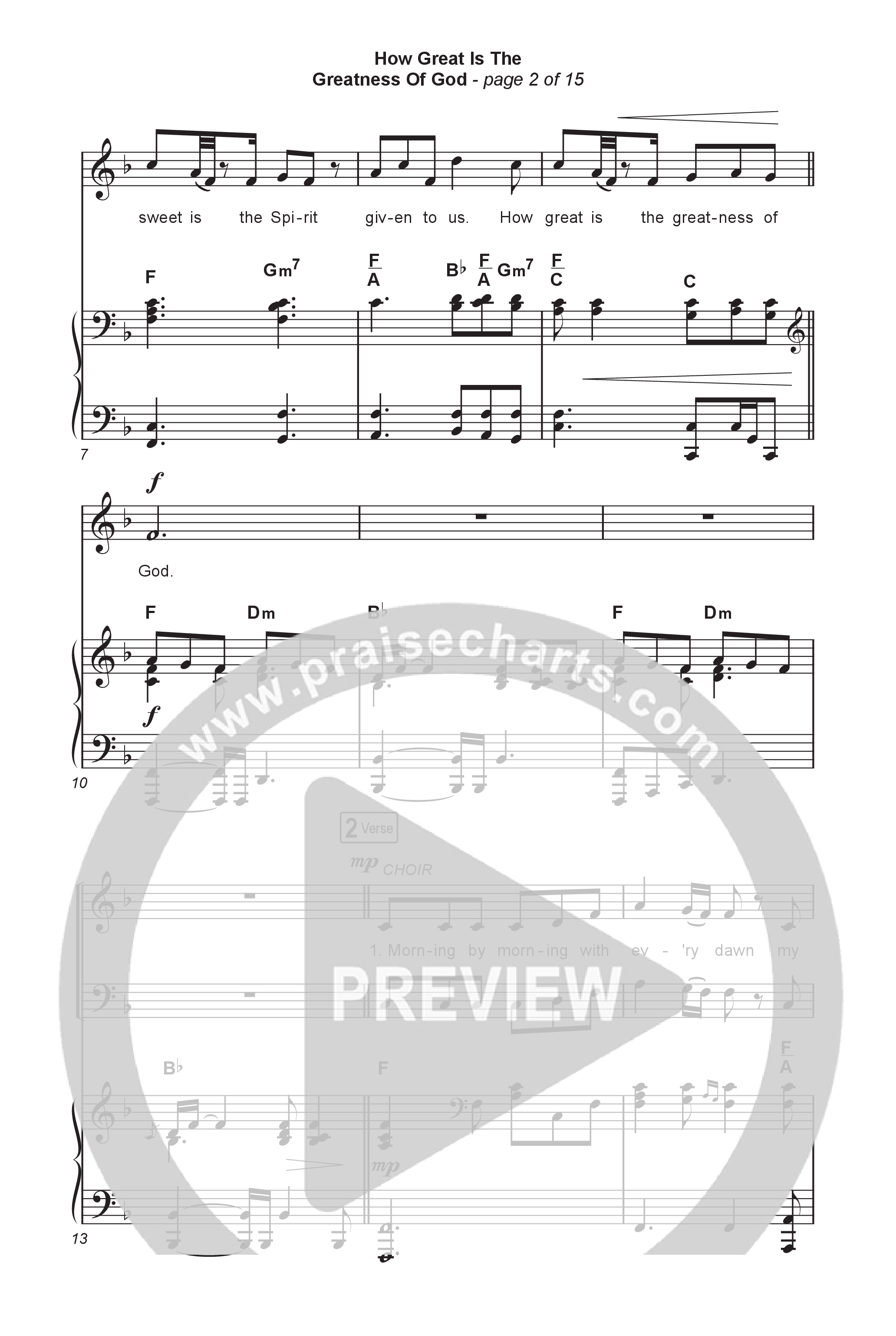 How Great Is The Greatness Of God (Choral Anthem SATB) Octavo (SATB & Pno) (Keith & Kristyn Getty / Matt Boswell / Matt Papa / Bryan Fowler / Arr. Luke Gambill)