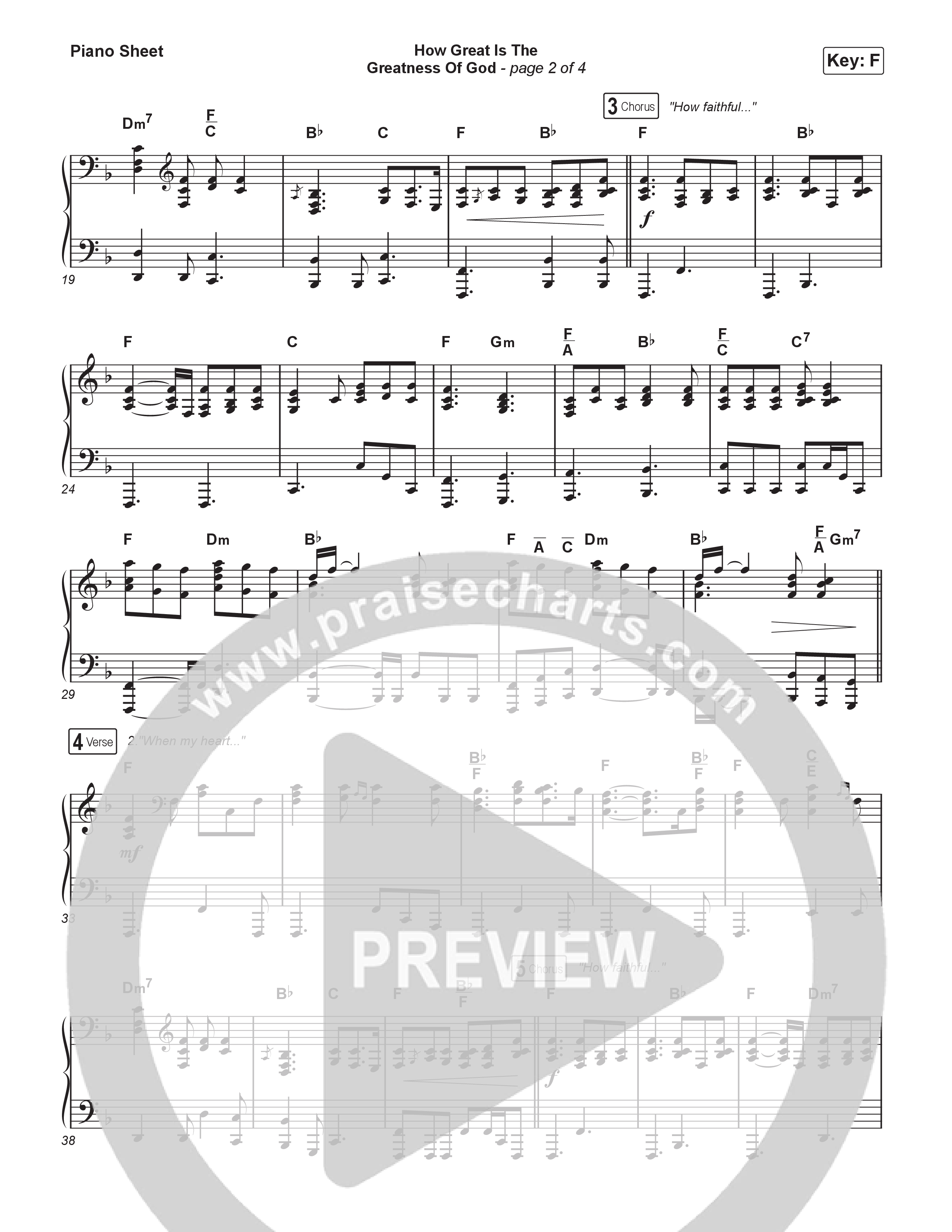 How Great Is The Greatness Of God (Choral Anthem SATB) Piano Sheet (Keith & Kristyn Getty / Matt Boswell / Matt Papa / Bryan Fowler / Arr. Luke Gambill)