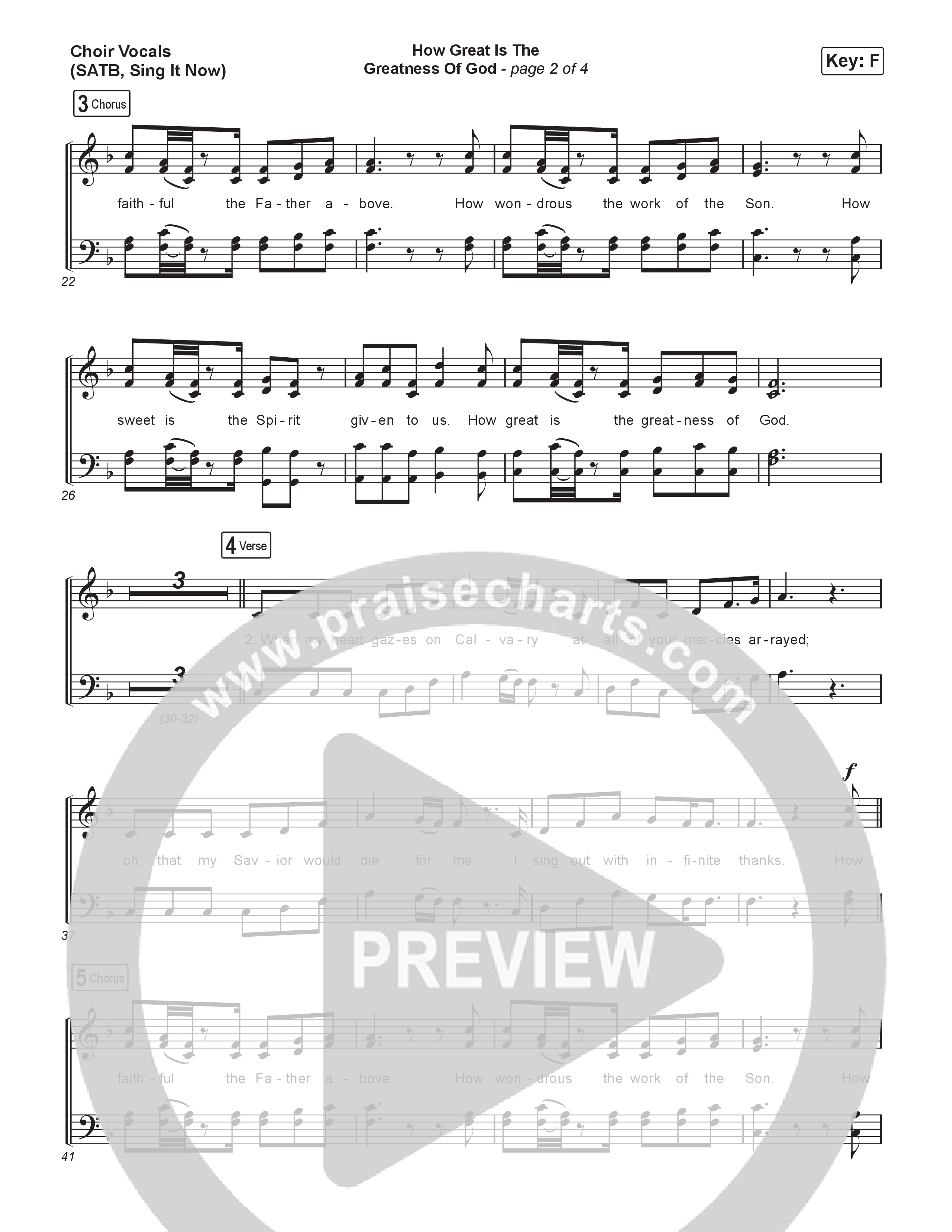How Great Is The Greatness Of God (Sing It Now) Choir Sheet (SATB) (Keith & Kristyn Getty / Matt Boswell / Matt Papa / Bryan Fowler / Arr. Luke Gambill)