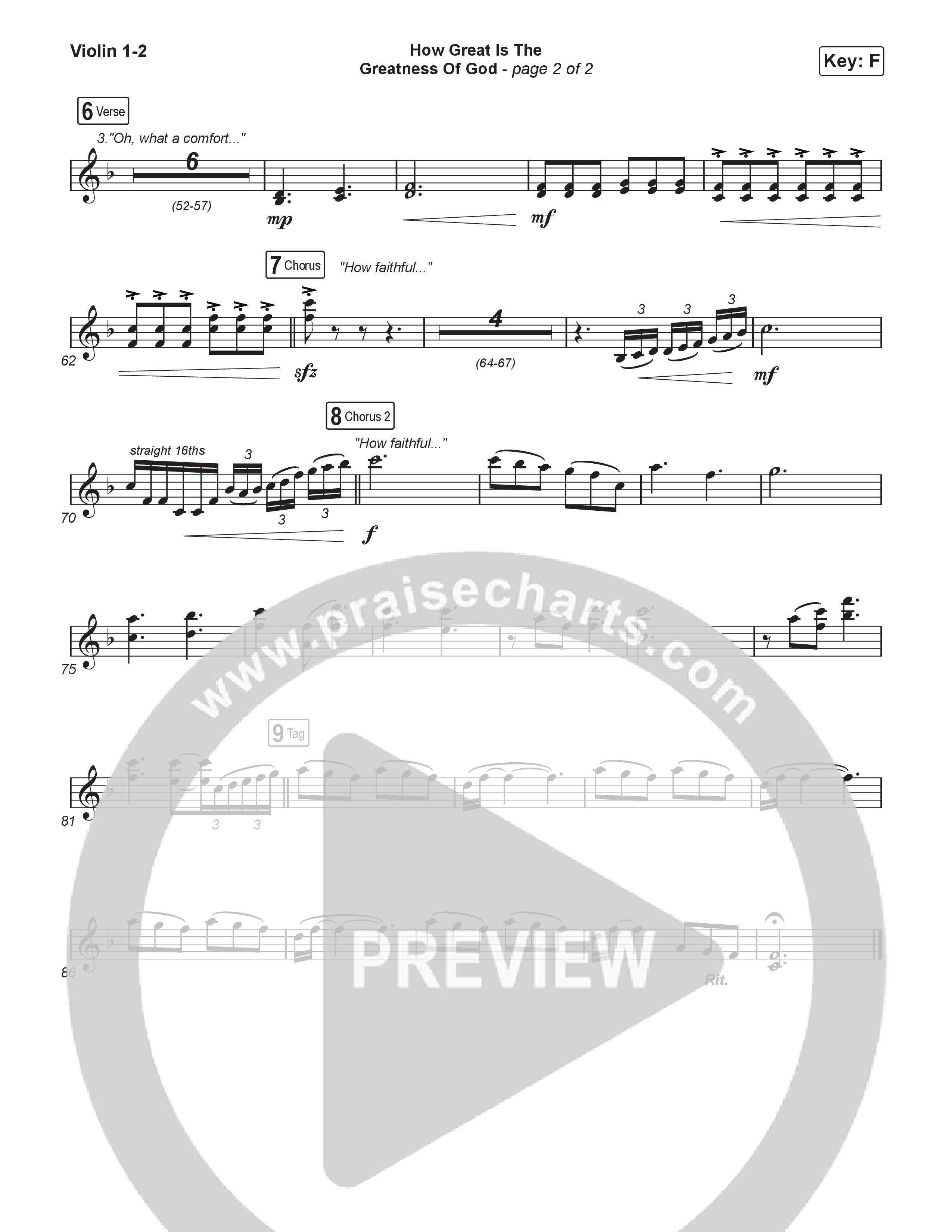 How Great Is The Greatness Of God (Worship Choir/SAB) String Pack (Keith & Kristyn Getty / Matt Boswell / Matt Papa / Bryan Fowler / Arr. Luke Gambill)