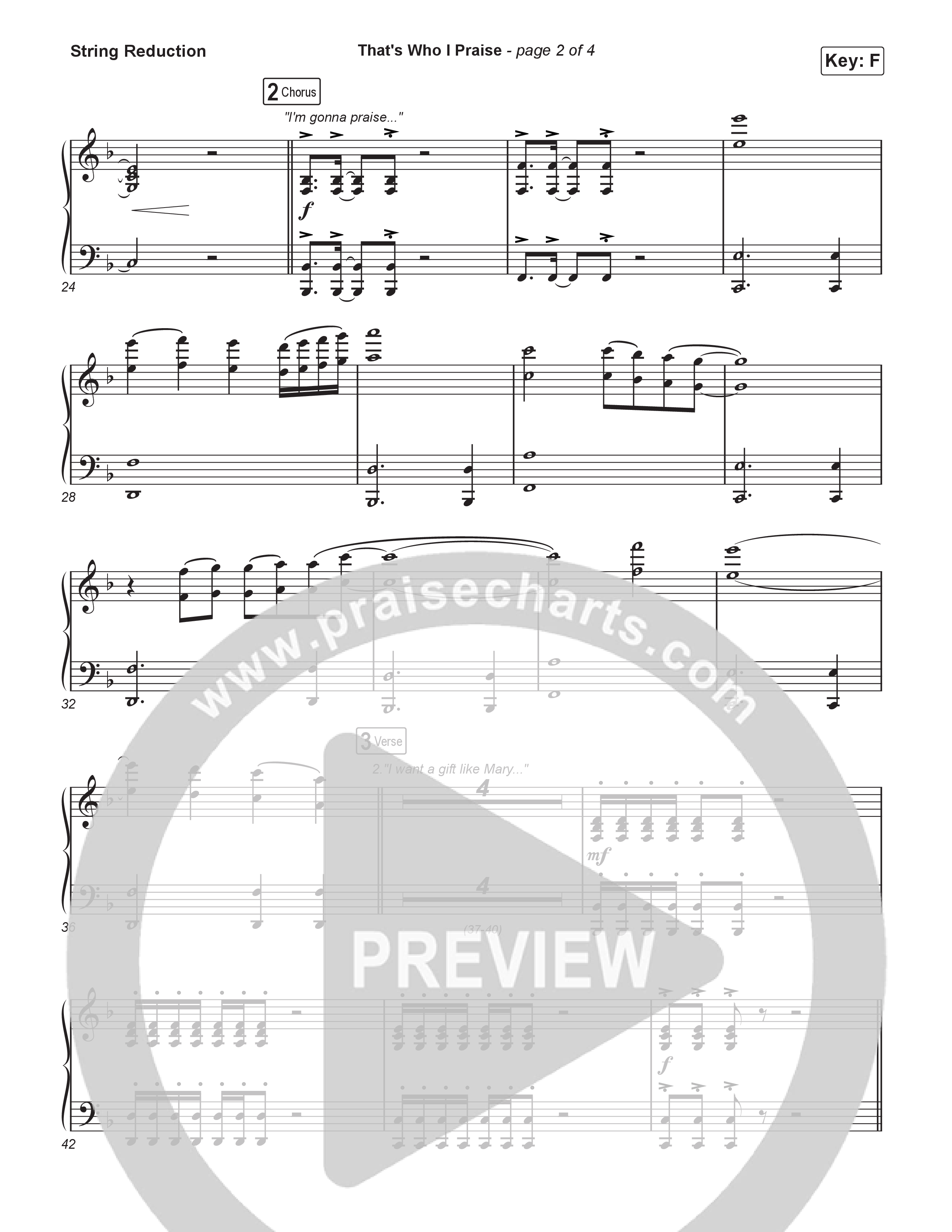 That's Who I Praise (Sing It Now) String Reduction (Brandon Lake / Arr. Luke Gambill)