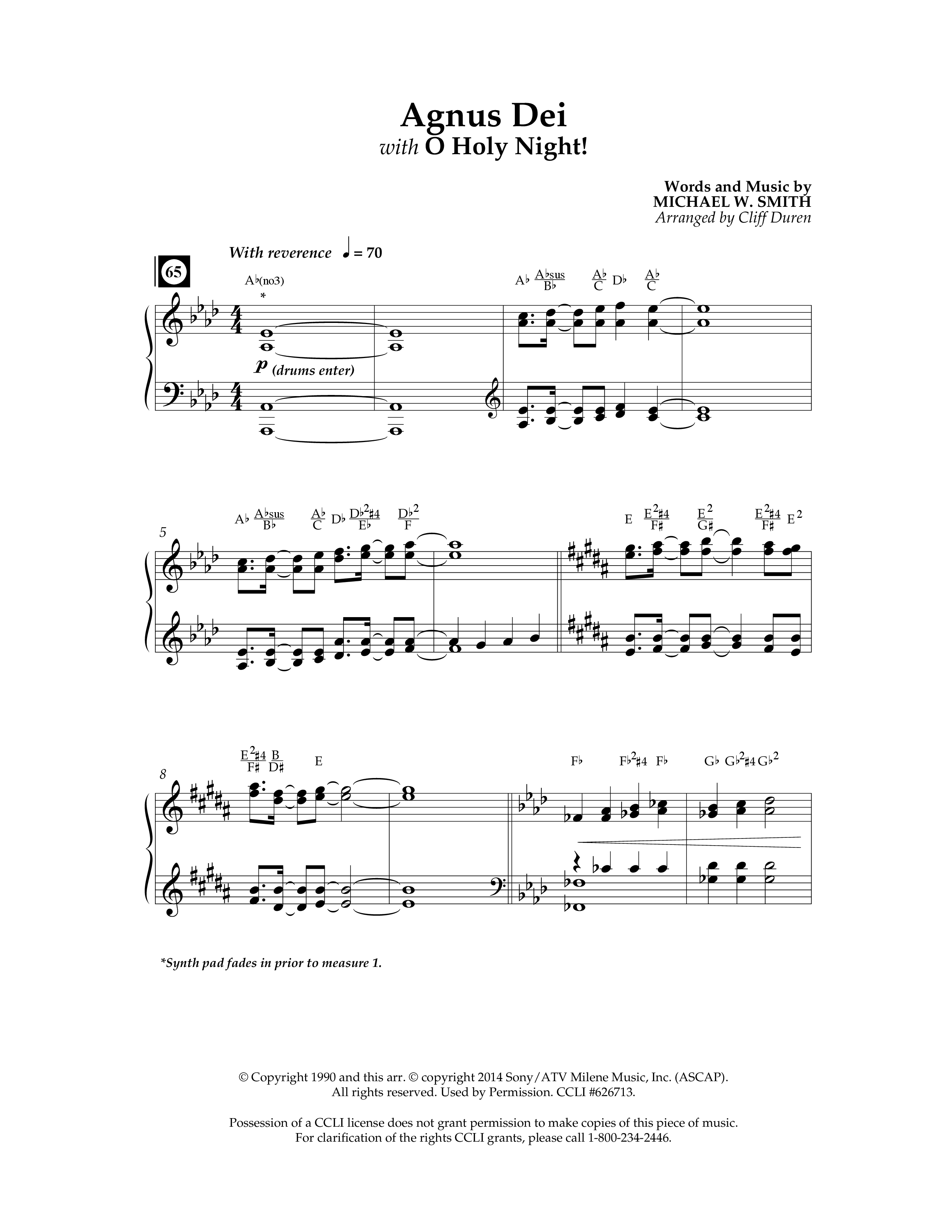 The Song Of Christmas (11 Song Choral Collection) Song 10 (Piano SATB) (Lifeway Choral / Arr. Cliff Duren)