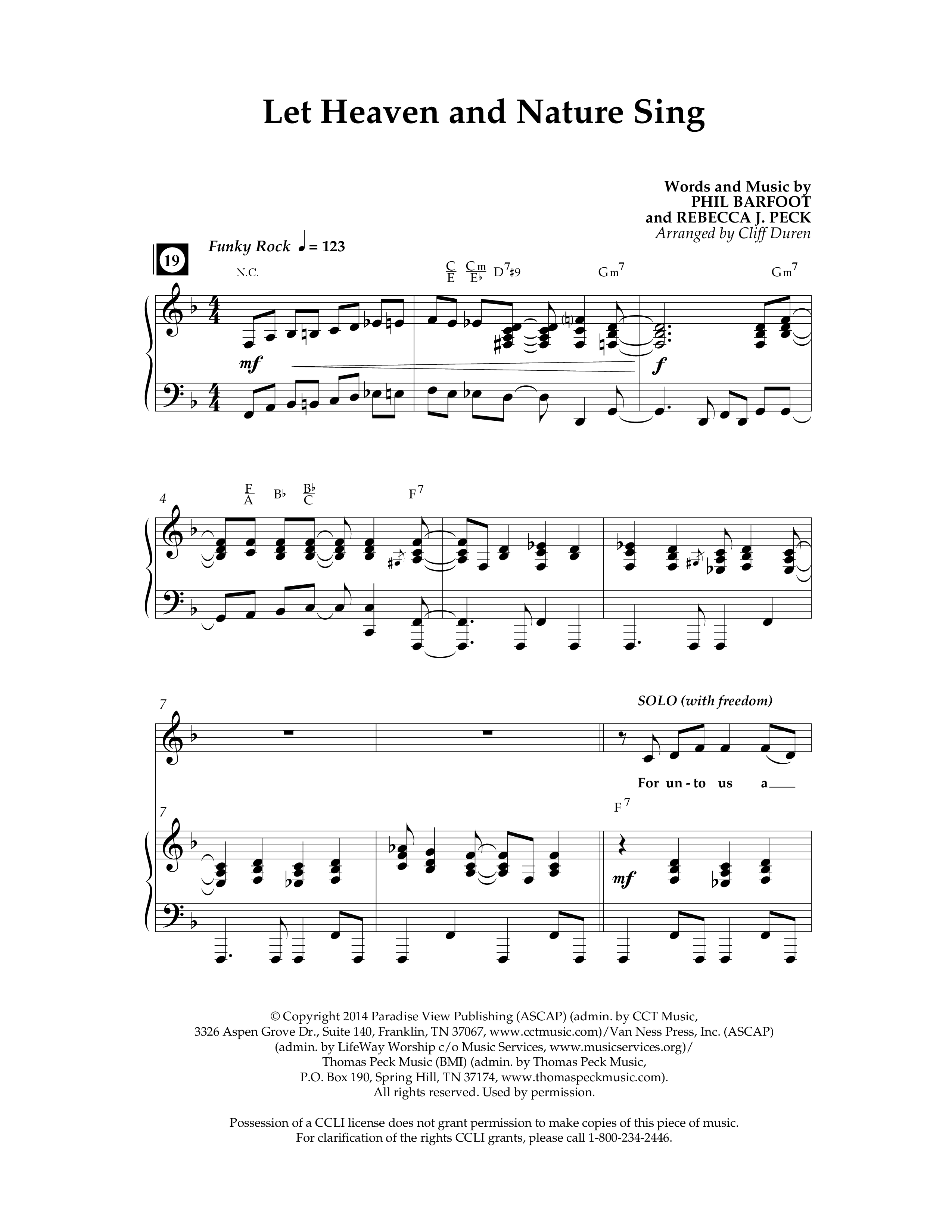 The Song Of Christmas (11 Song Choral Collection) Song 4 (Piano SATB) (Lifeway Choral / Arr. Cliff Duren)