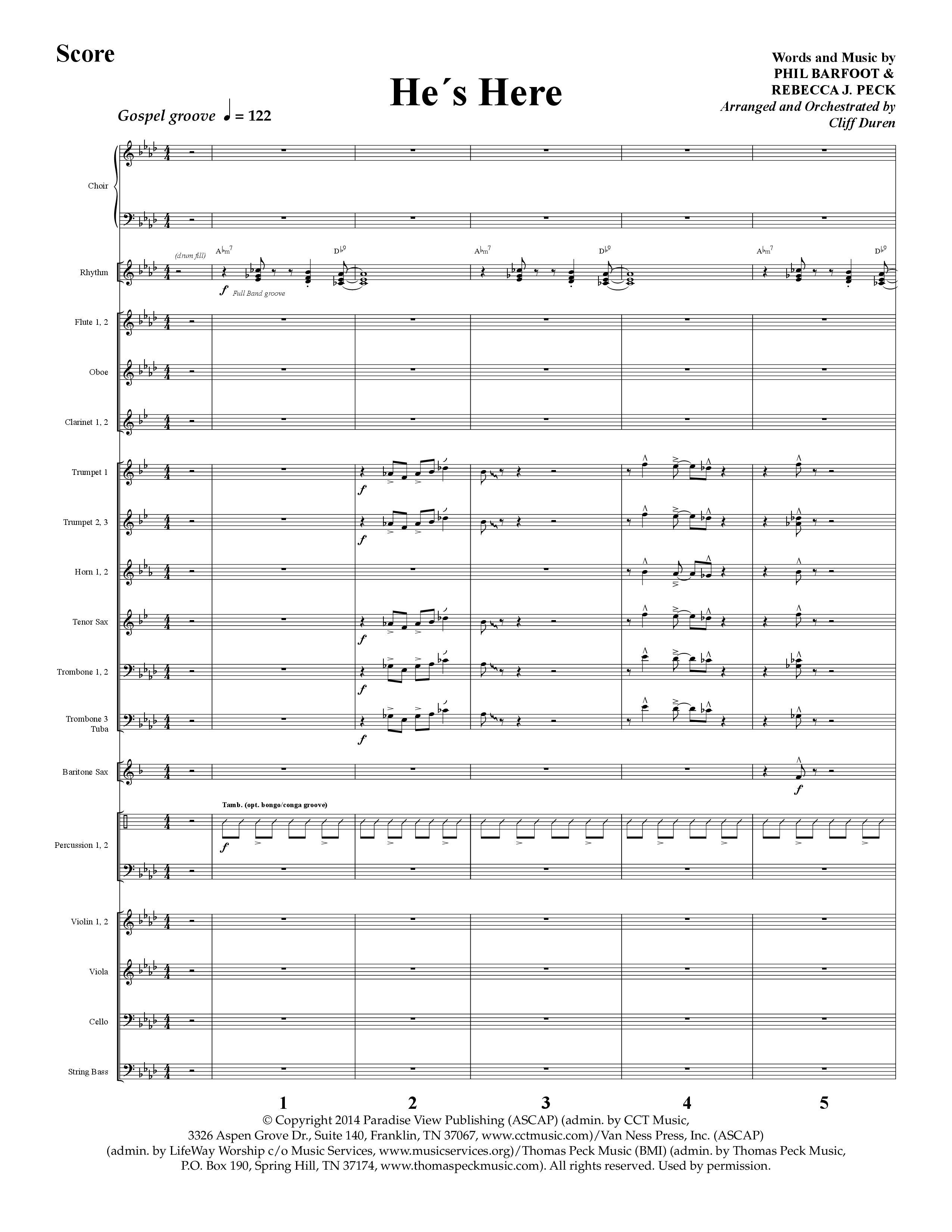 The Song Of Christmas (11 Song Choral Collection) Song 7 (Orchestration) (Lifeway Choral / Arr. Cliff Duren)