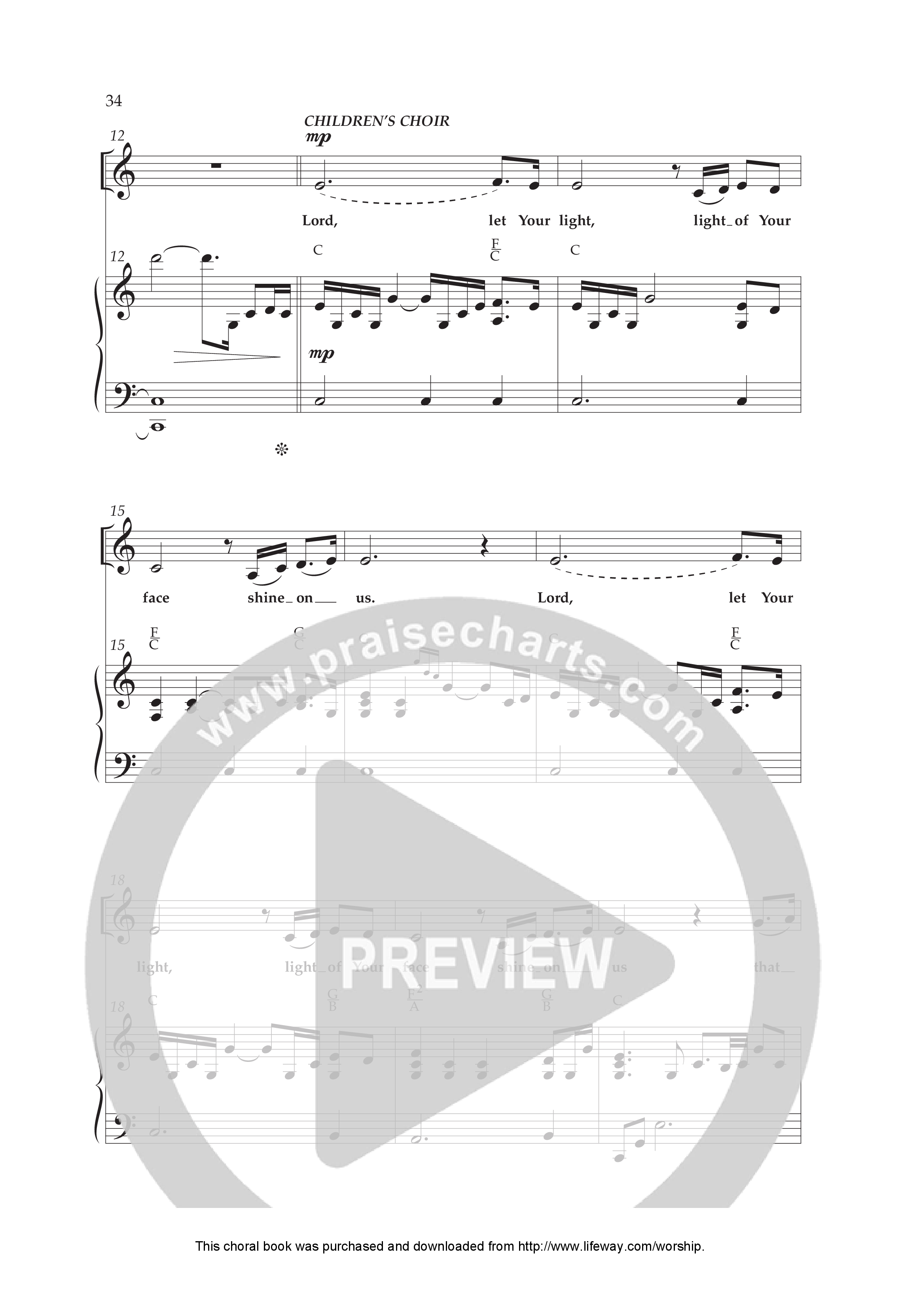 Shine On Us (Choral Anthem SATB) Anthem (SATB/Piano) (Lifeway Choral / Arr. Bradley Knight)