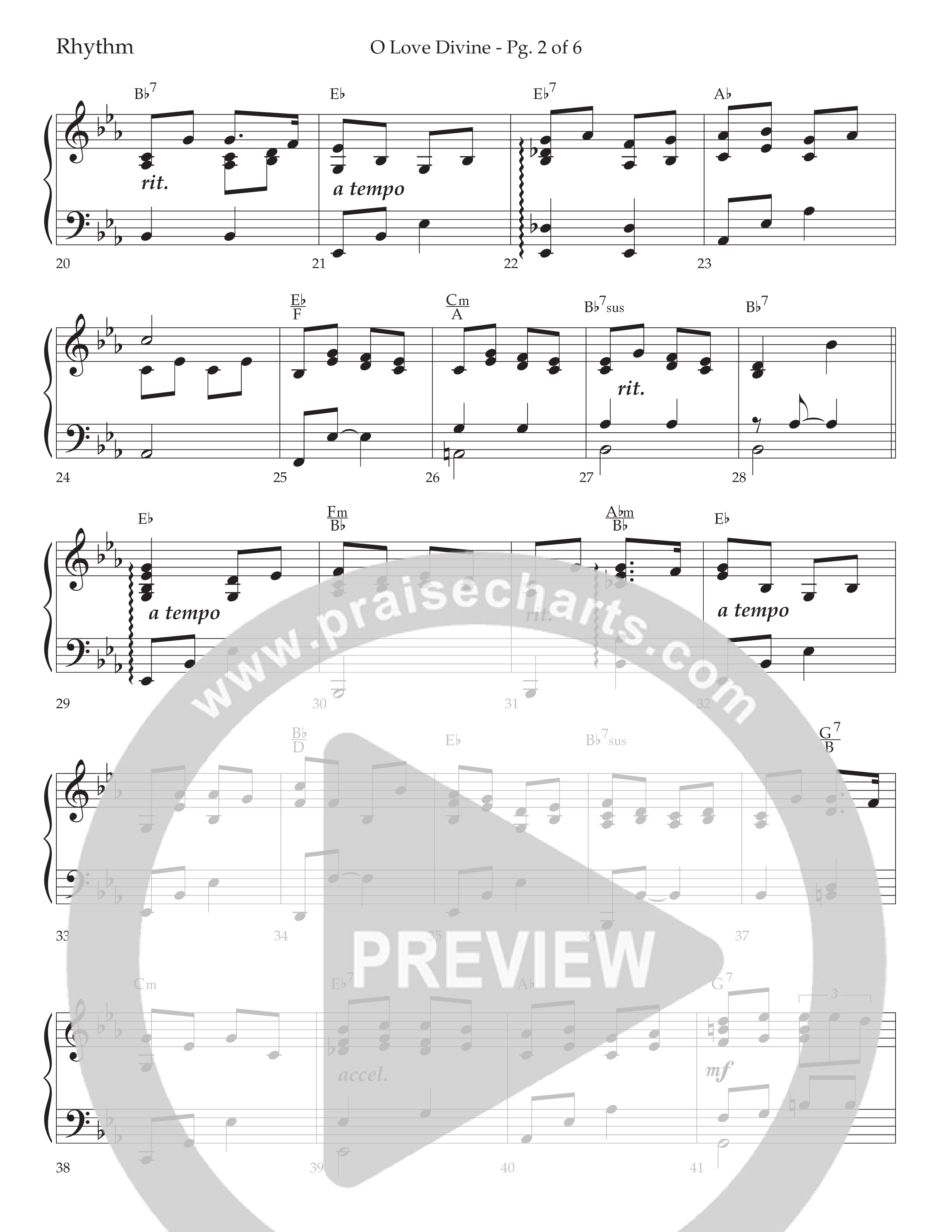 O Love Divine (Choral Anthem SATB) Lead Melody & Rhythm (Lifeway Choral / Arr. Bradley Knight)