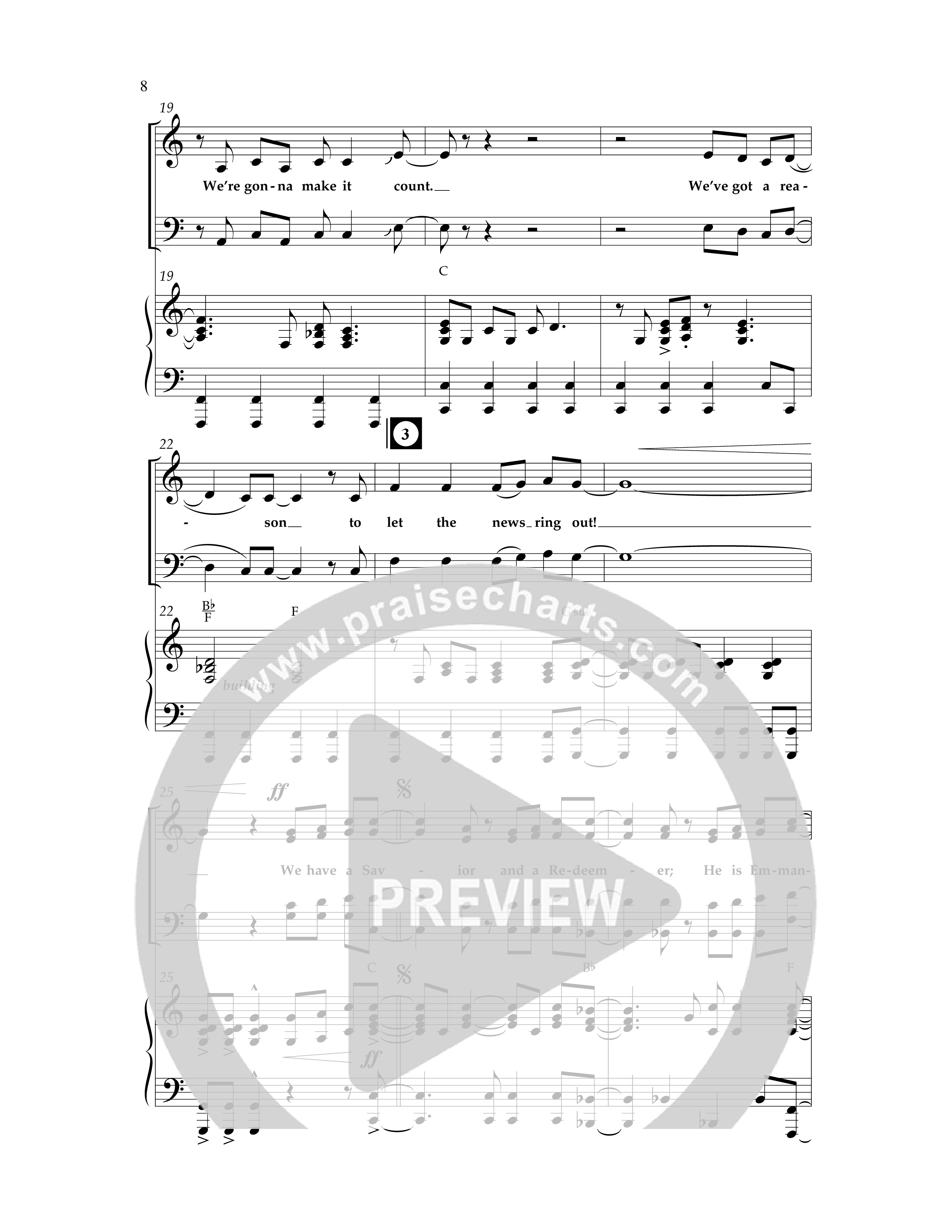 We Have A Savior (Choral Anthem SATB) Anthem (SATB/Piano) (Lifeway Choral / Arr. Cliff Duren)
