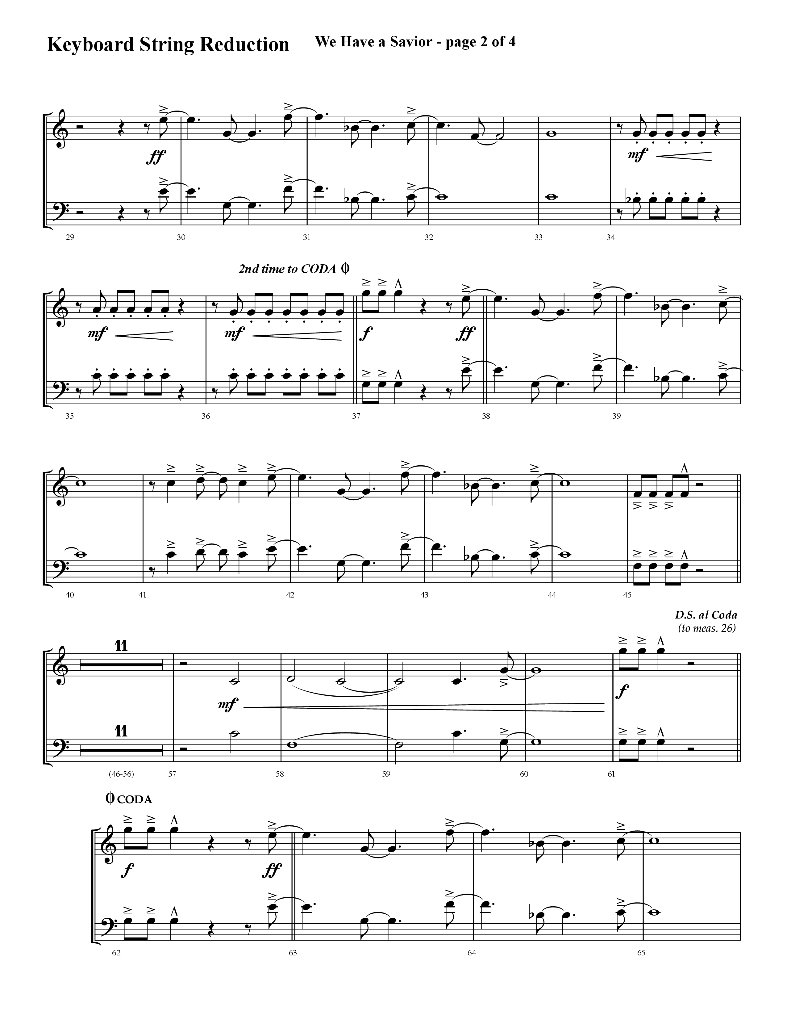 We Have A Savior (Choral Anthem SATB) String Reduction (Lifeway Choral / Arr. Cliff Duren)