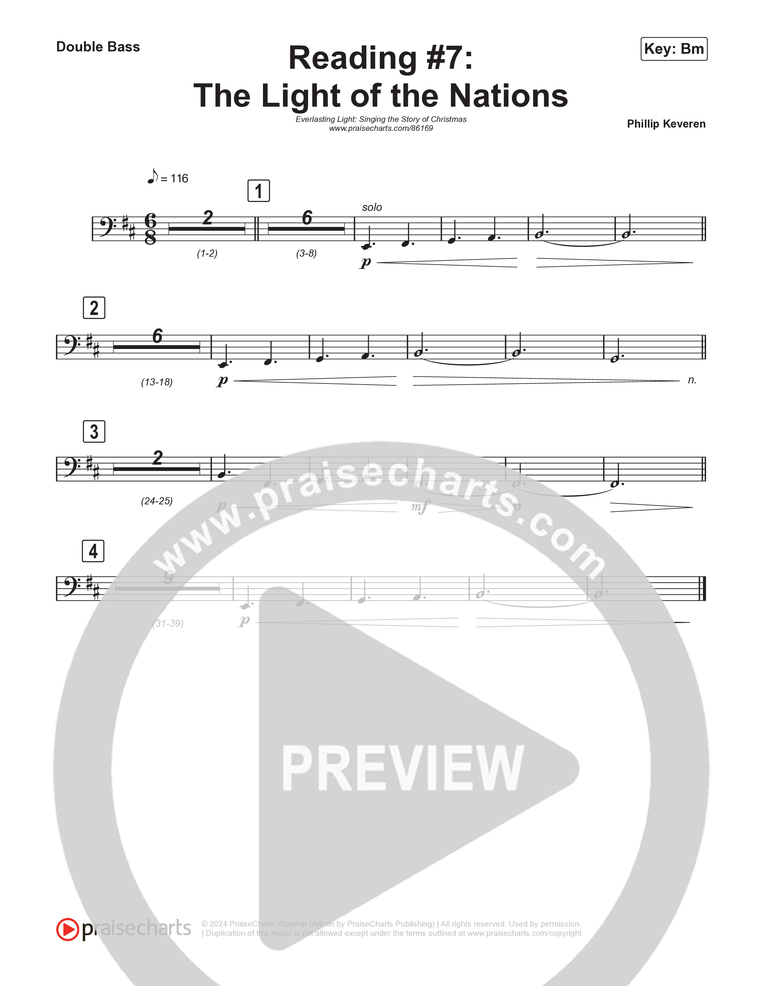 Reading #7: The Light For The Nations (Instrumental) String Bass (Museum Of The Bible / Arr. Philip Keveren)