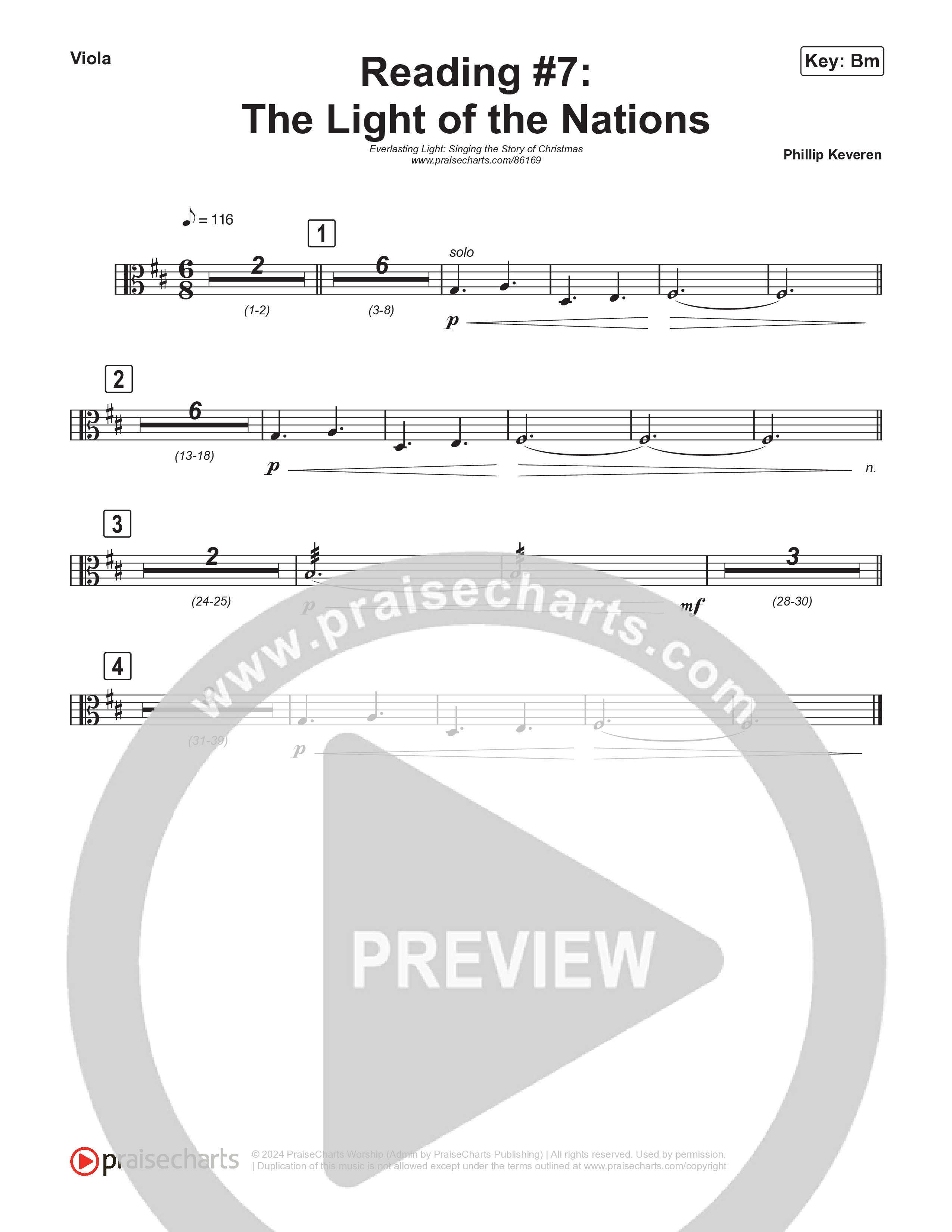 Reading #7: The Light For The Nations (Instrumental) String Pack (Museum Of The Bible / Arr. Philip Keveren)