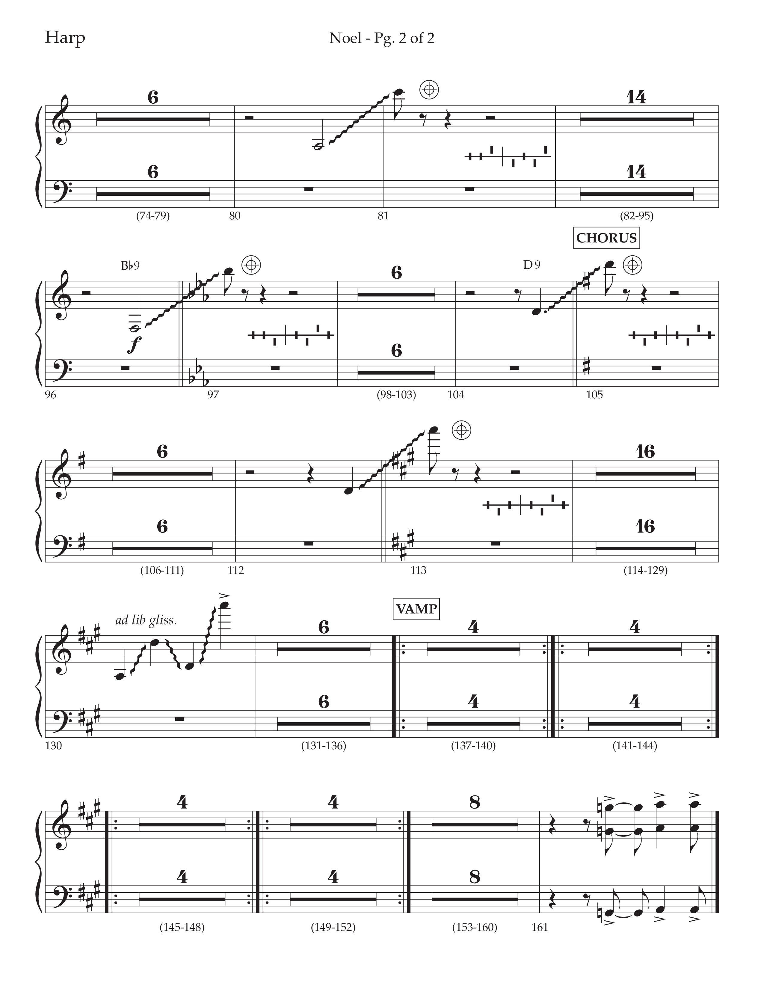 Noel (with The First Noel) (Choral Anthem SATB) Harp (Lifeway Worship / Arr. Cody McVey)