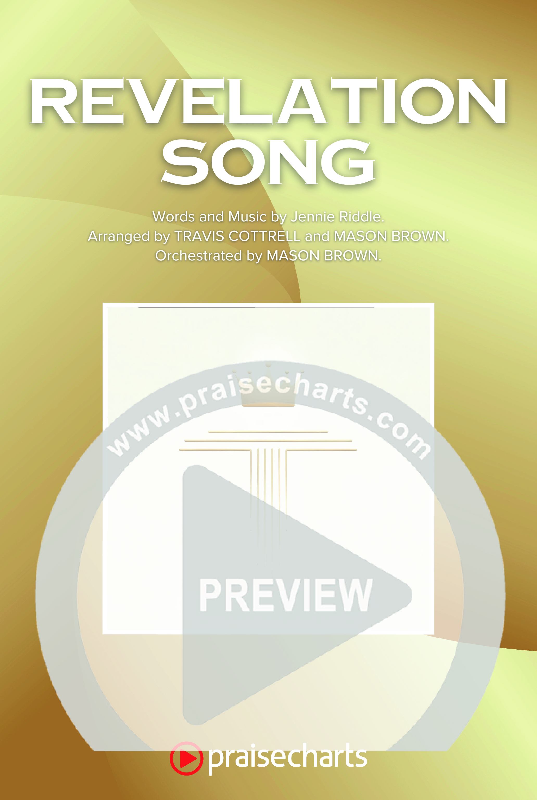 Revelation Song (Choral/SATB) Octavo Cover Sheet (Brooke Voland / Travis Cottrell / Arr. Mason Brown)