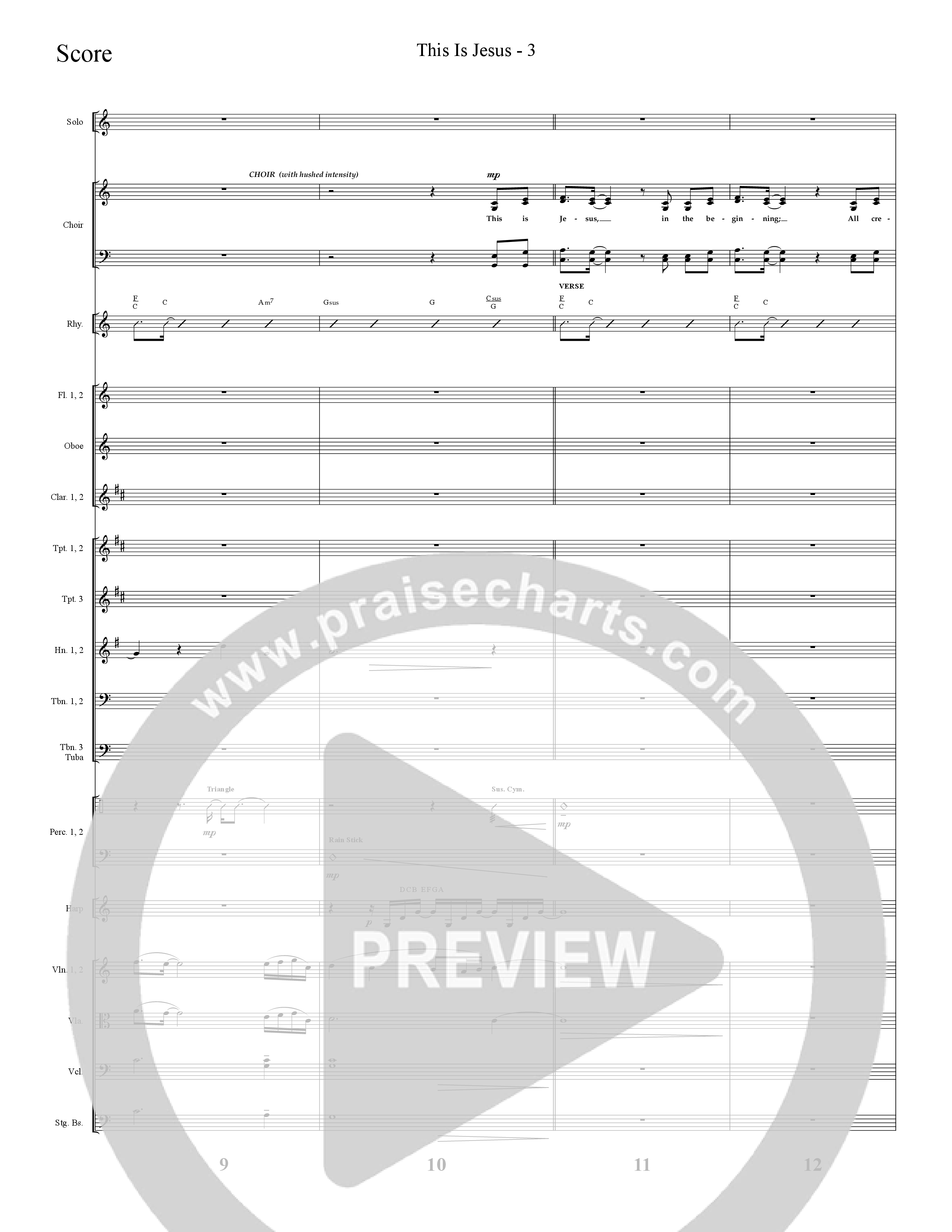 The Story Of Christmas (13 Song Choral Collection) Song 2 (Orchestration) (Lifeway Choral / Arr. Cliff Duren)