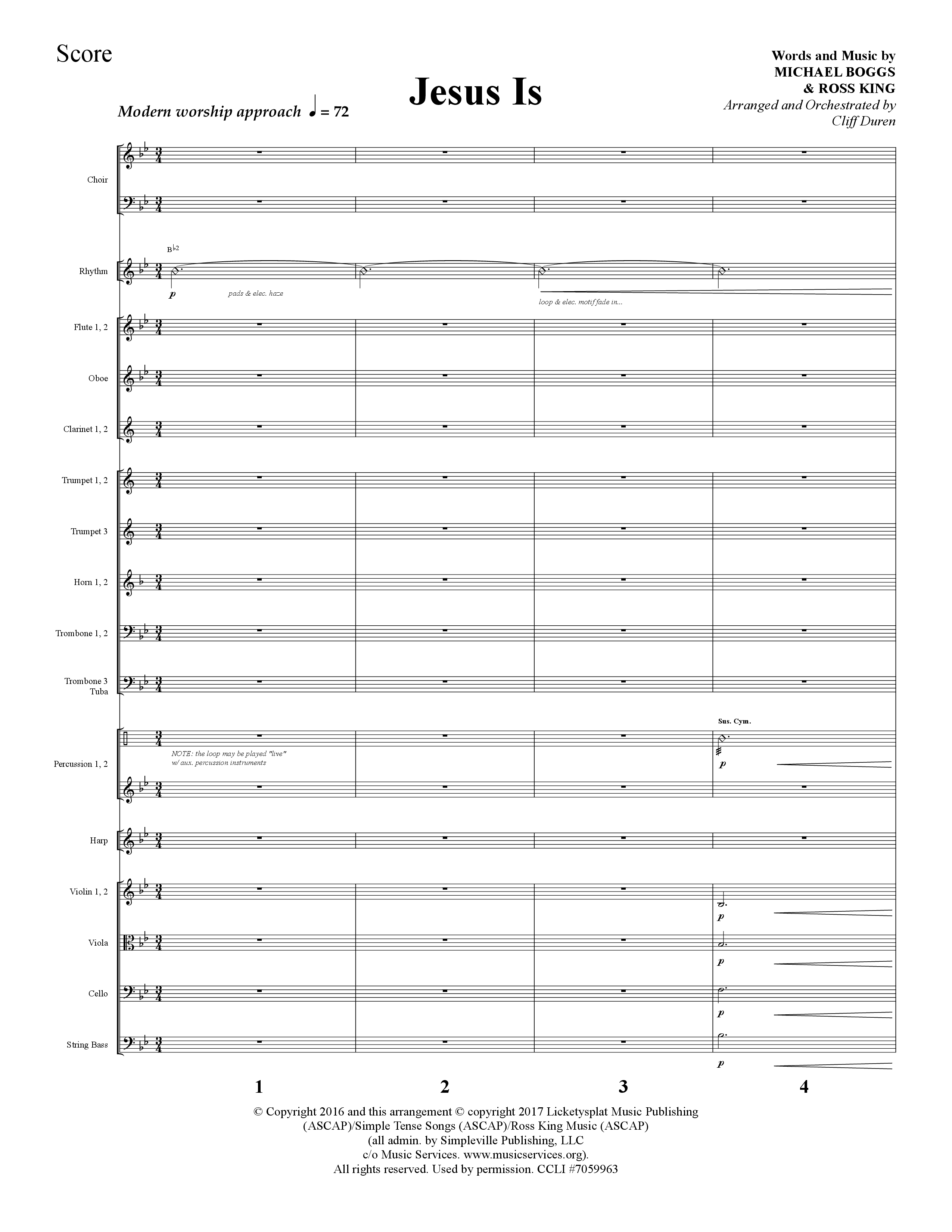 The Story Of Christmas (13 Song Choral Collection) Song 5 (Orchestration) (Lifeway Choral / Arr. Cliff Duren)