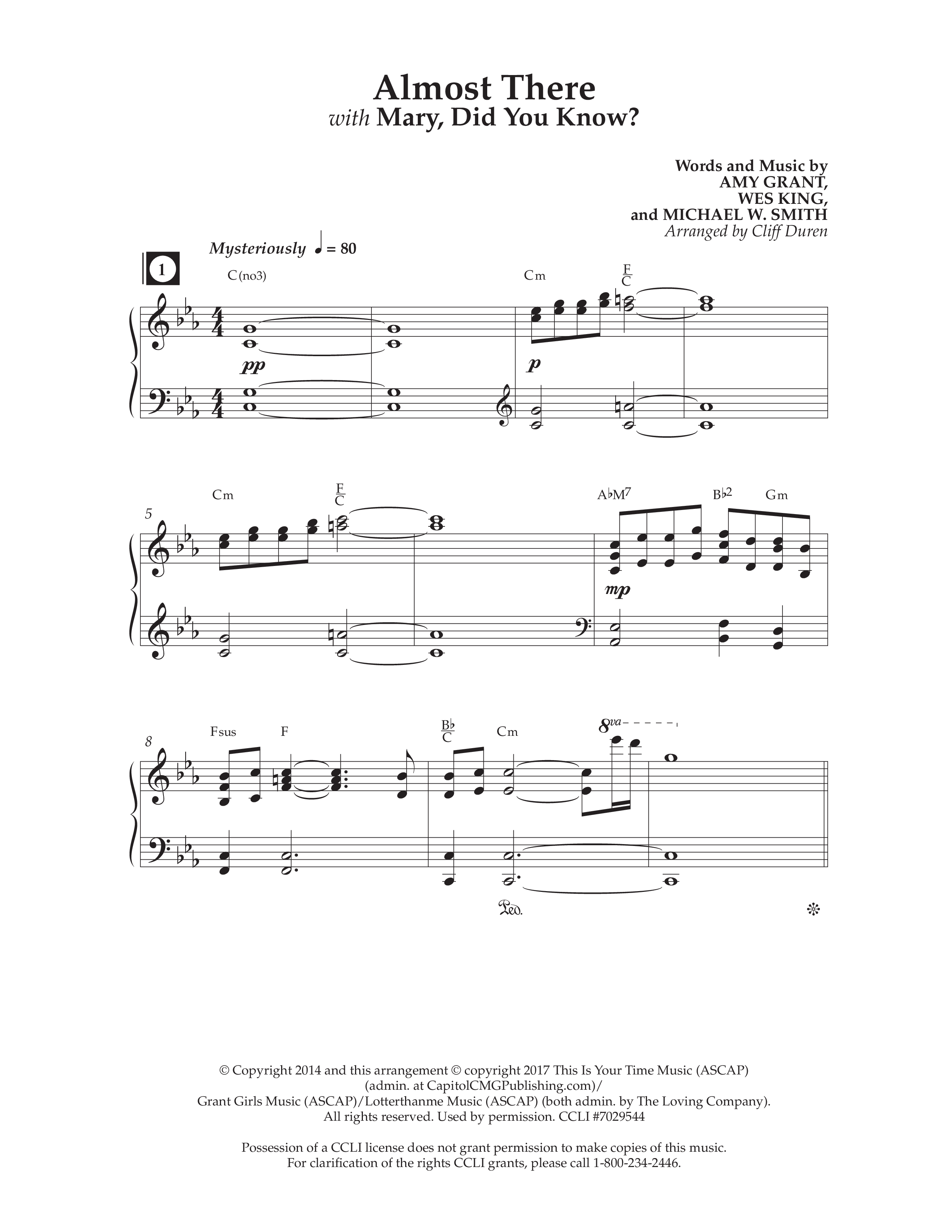 The Story Of Christmas (13 Song Choral Collection) Song 8 (Piano SATB) (Lifeway Choral / Arr. Cliff Duren)