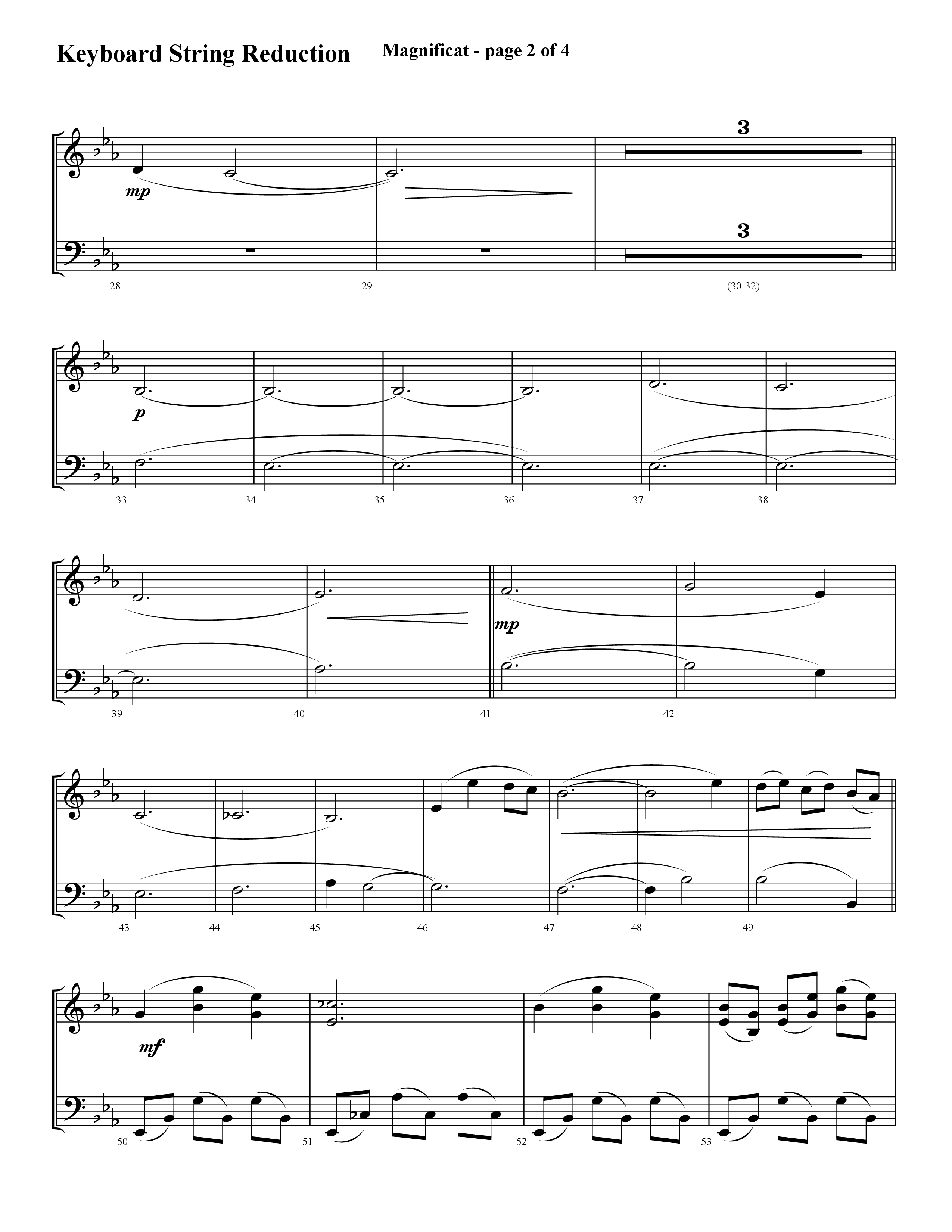 Magnificat (My Soul Magnifies) (Choral Anthem SATB) String Reduction (Lifeway Choral / Arr. Cliff Duren)