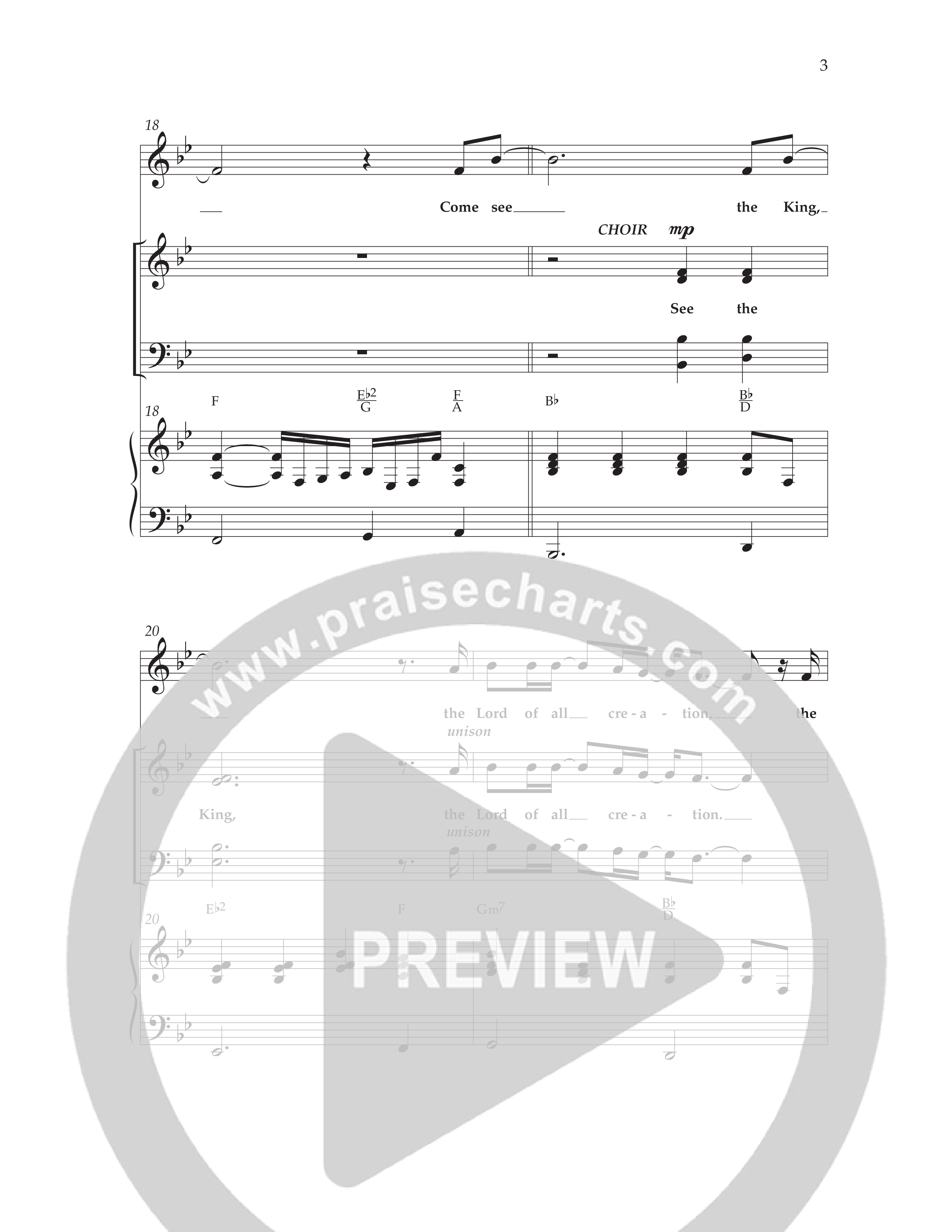 Come See The King (Choral Anthem SATB) Anthem (SATB/Piano) (Lifeway Choral / Arr. Cliff Duren)