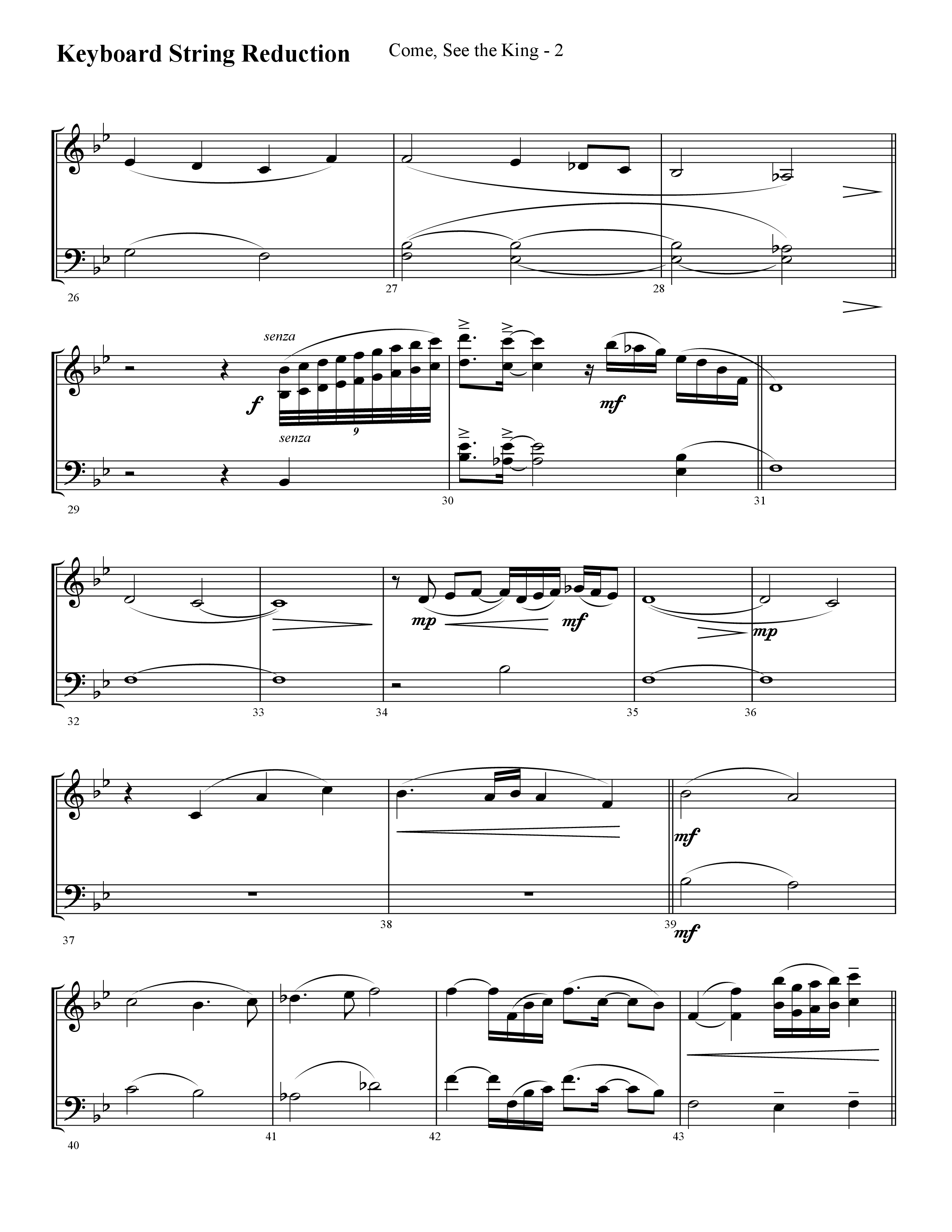 Come See The King (Choral Anthem SATB) String Reduction (Lifeway Choral / Arr. Cliff Duren)