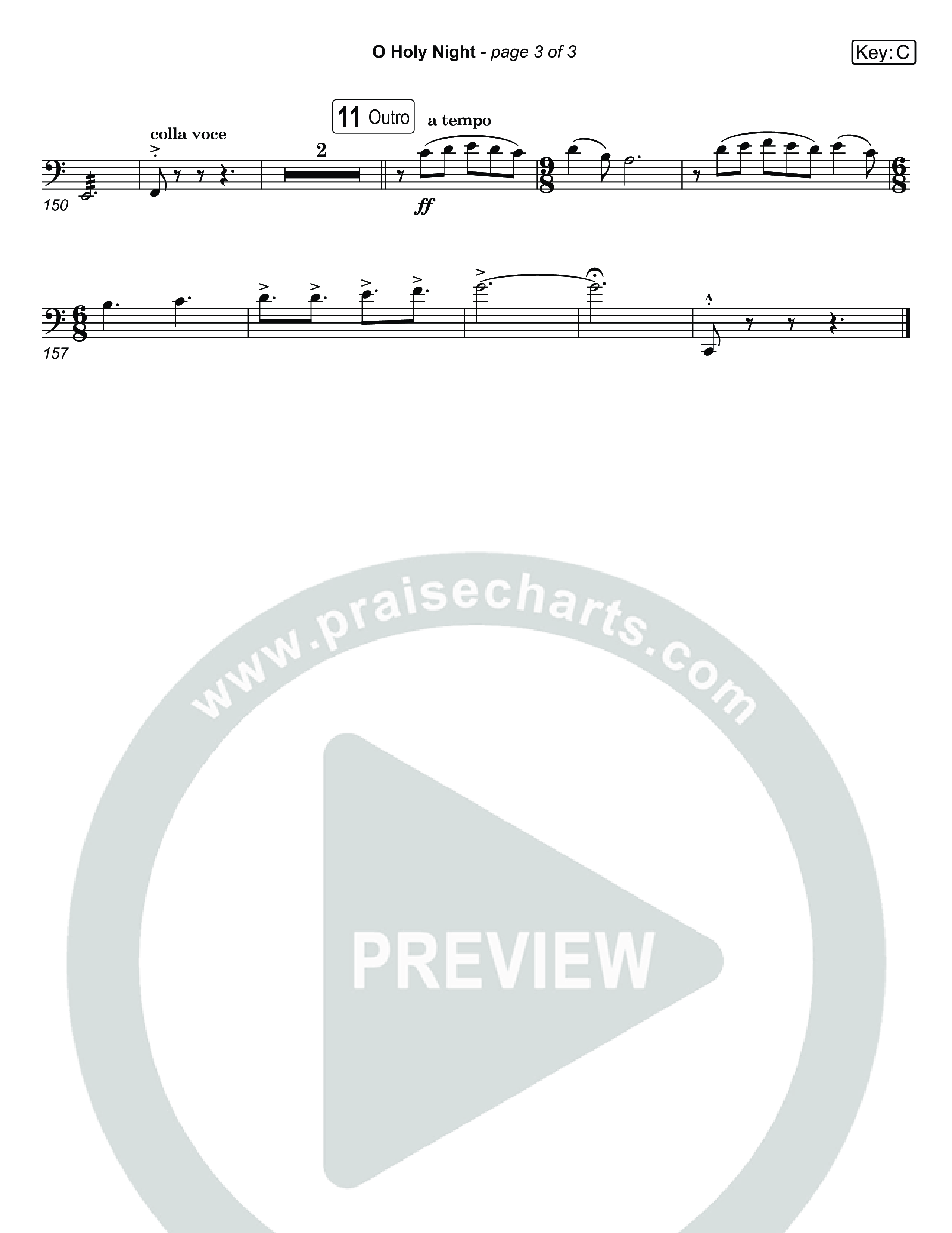 O Holy Night (Live) Cello (Museum Of The Bible / Anthony Evans / Indiana Wesleyan University Choir / Arr. Jared Haschek)