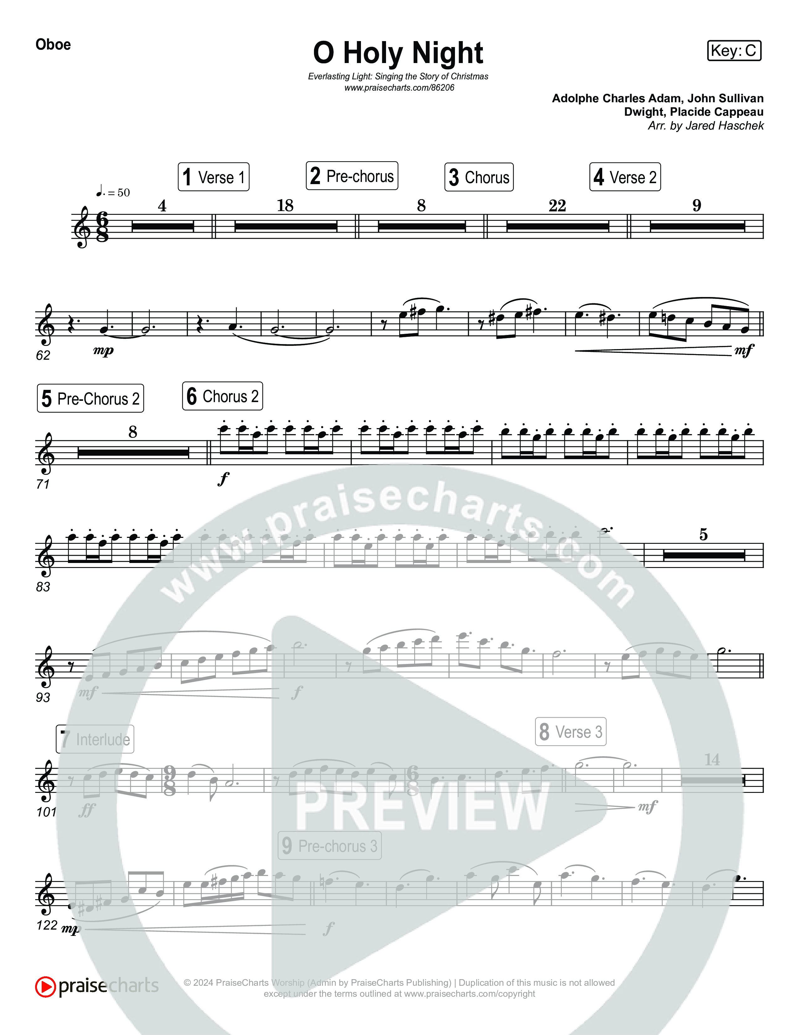 O Holy Night (Live) Wind Pack (Museum Of The Bible / Anthony Evans / Indiana Wesleyan University Choir / Arr. Jared Haschek)