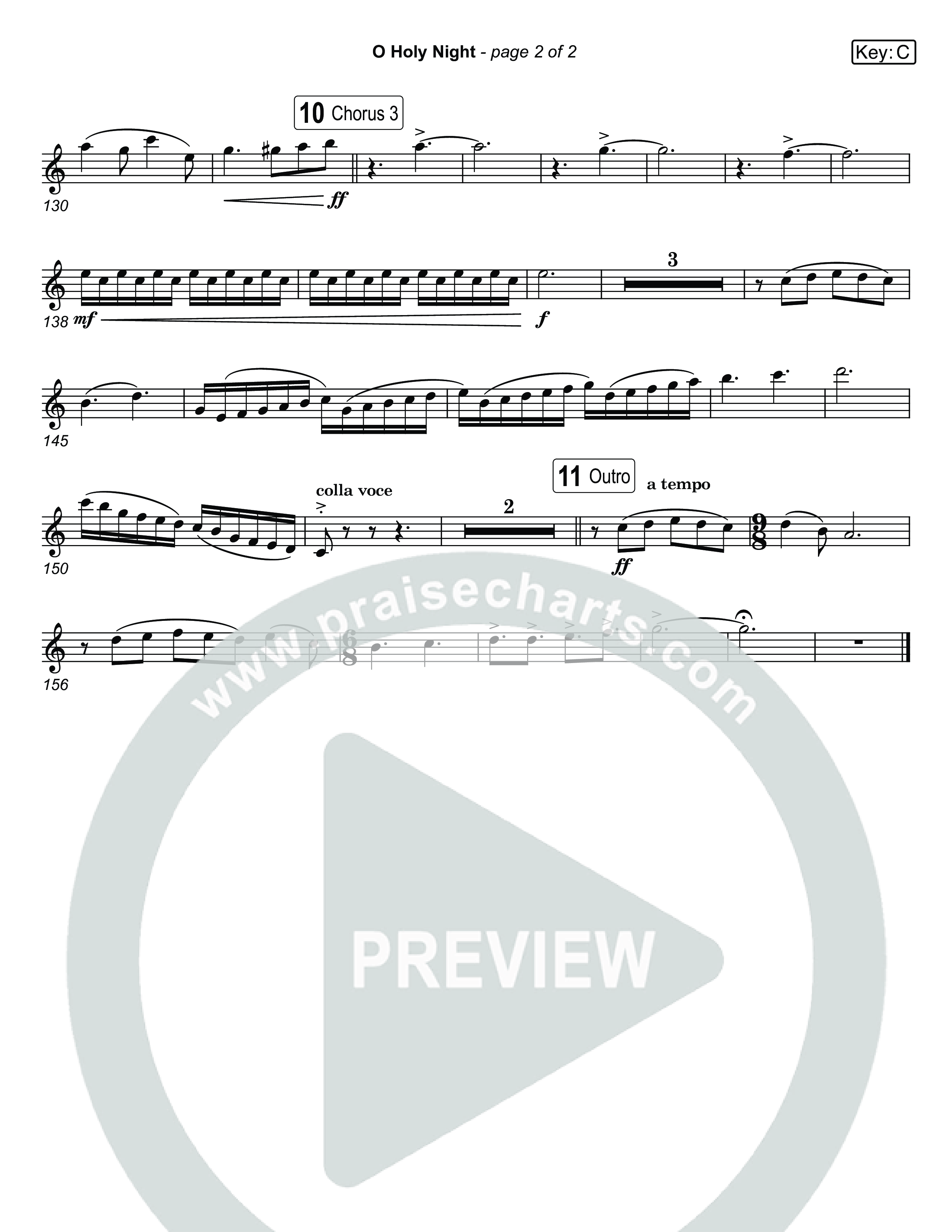 O Holy Night (Live) Oboe (Museum Of The Bible / Anthony Evans / Indiana Wesleyan University Choir / Arr. Jared Haschek)