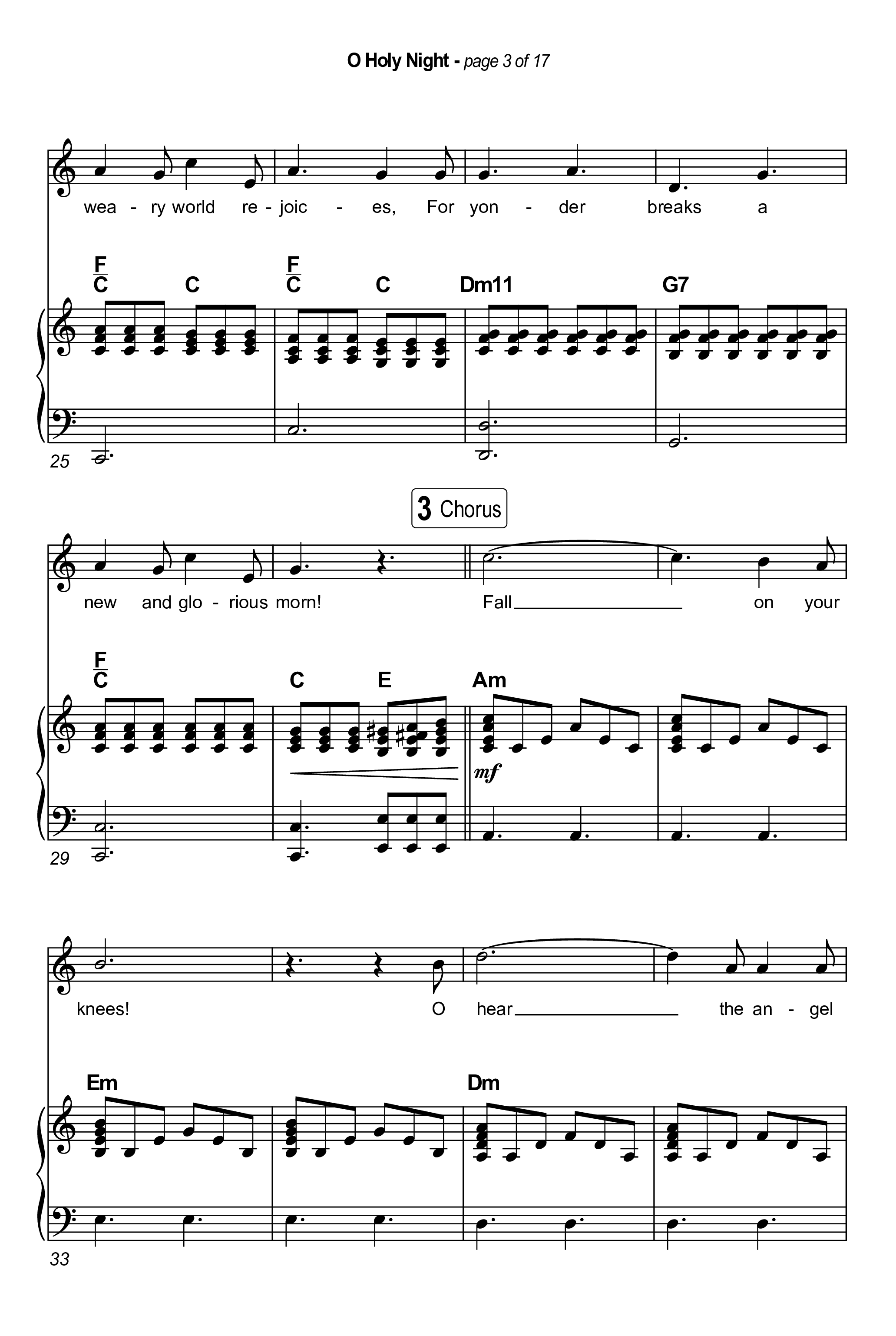 O Holy Night (Live) Octavo (SATB & Pno) (Museum Of The Bible / Anthony Evans / Indiana Wesleyan University Choir / Arr. Jared Haschek)