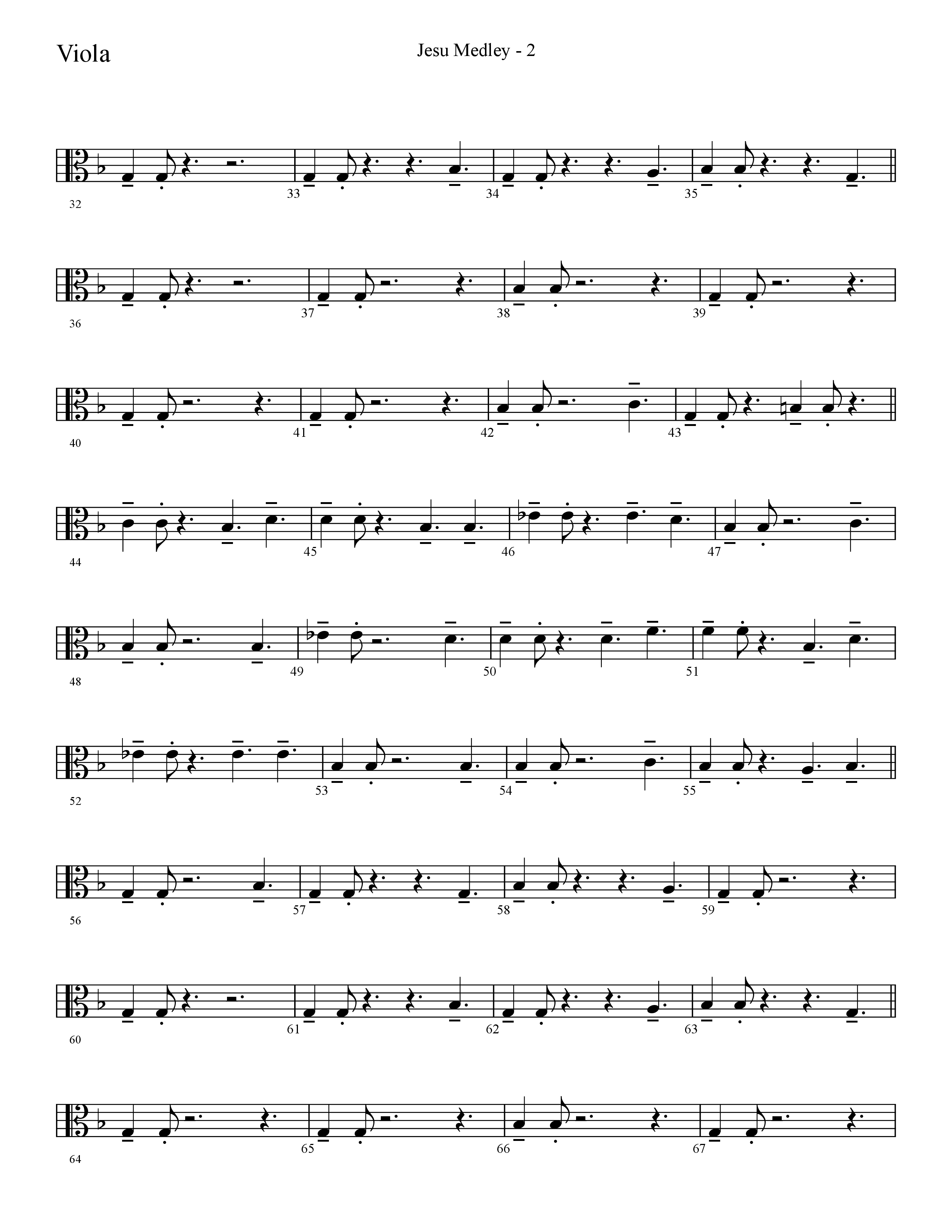 Jesu Medley (with Jesu Joy Of Man’s Desiring, Unto Us, What Child Is This, Alleluia To The King (Choral Anthem SATB) Viola (Lifeway Choral / Arr. Cliff Duren)