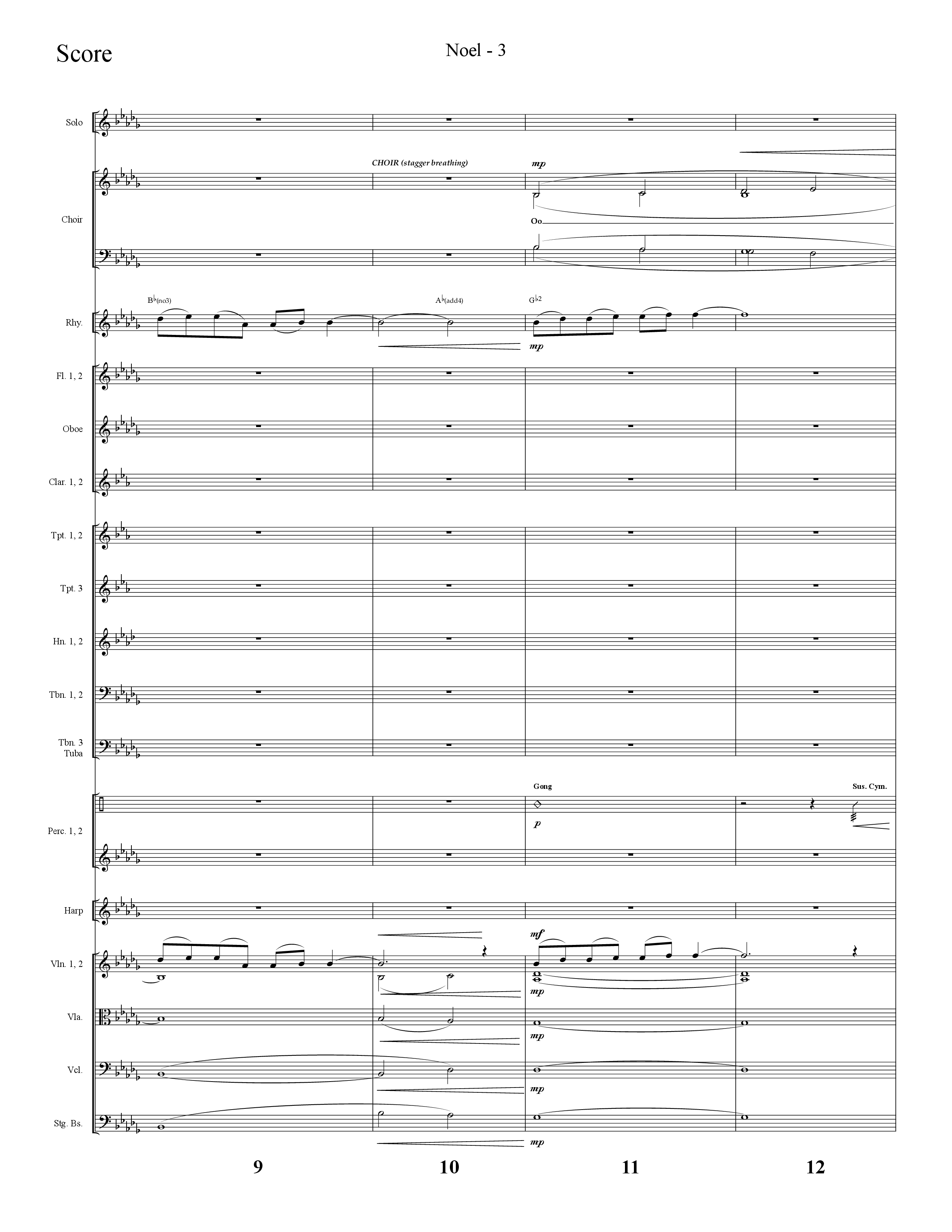 Noel (He Shall Reign Forevermore) (Choral Anthem SATB) Orchestration (Lifeway Choral / Arr. Cliff Duren)
