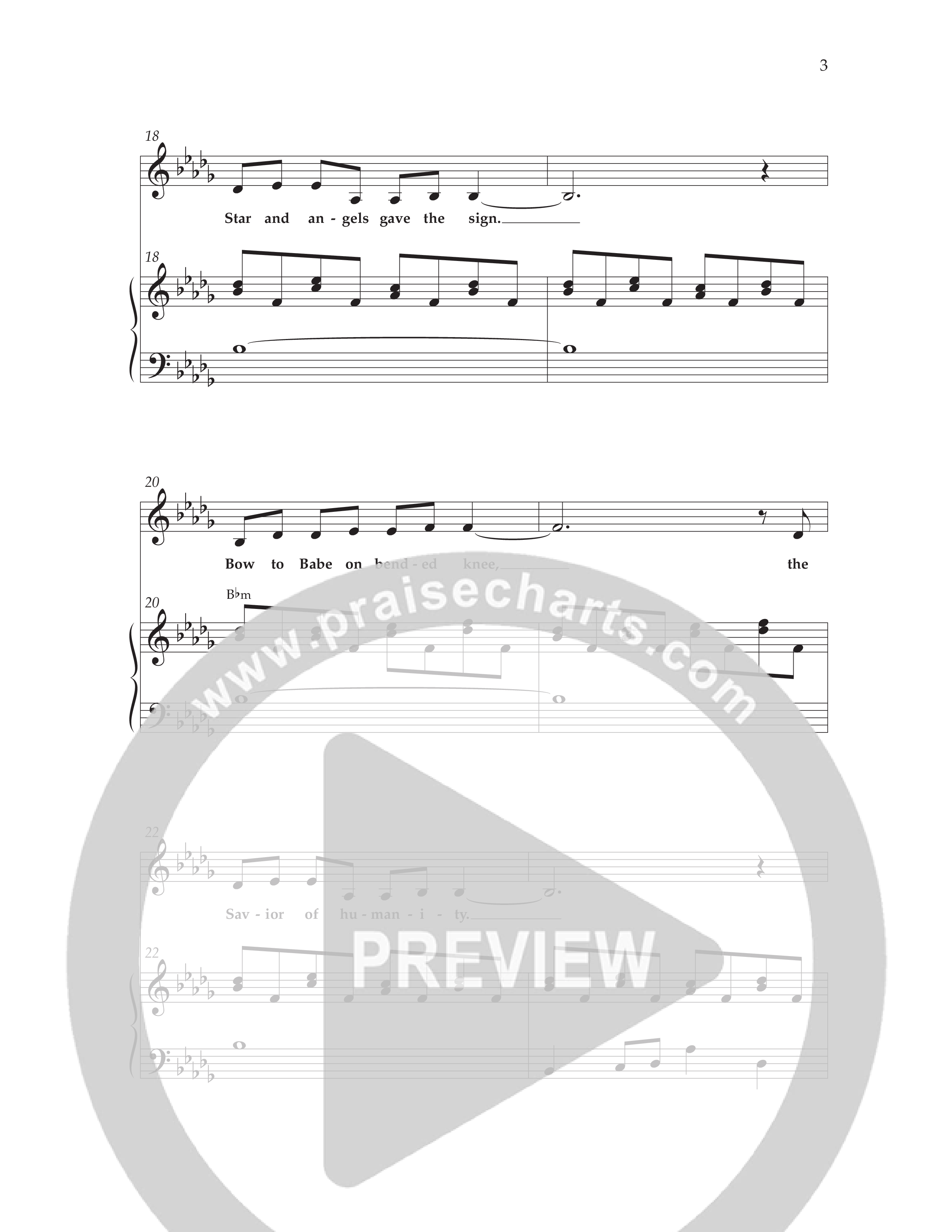 Noel (He Shall Reign Forevermore) (Choral Anthem SATB) Anthem (SATB/Piano) (Lifeway Choral / Arr. Cliff Duren)