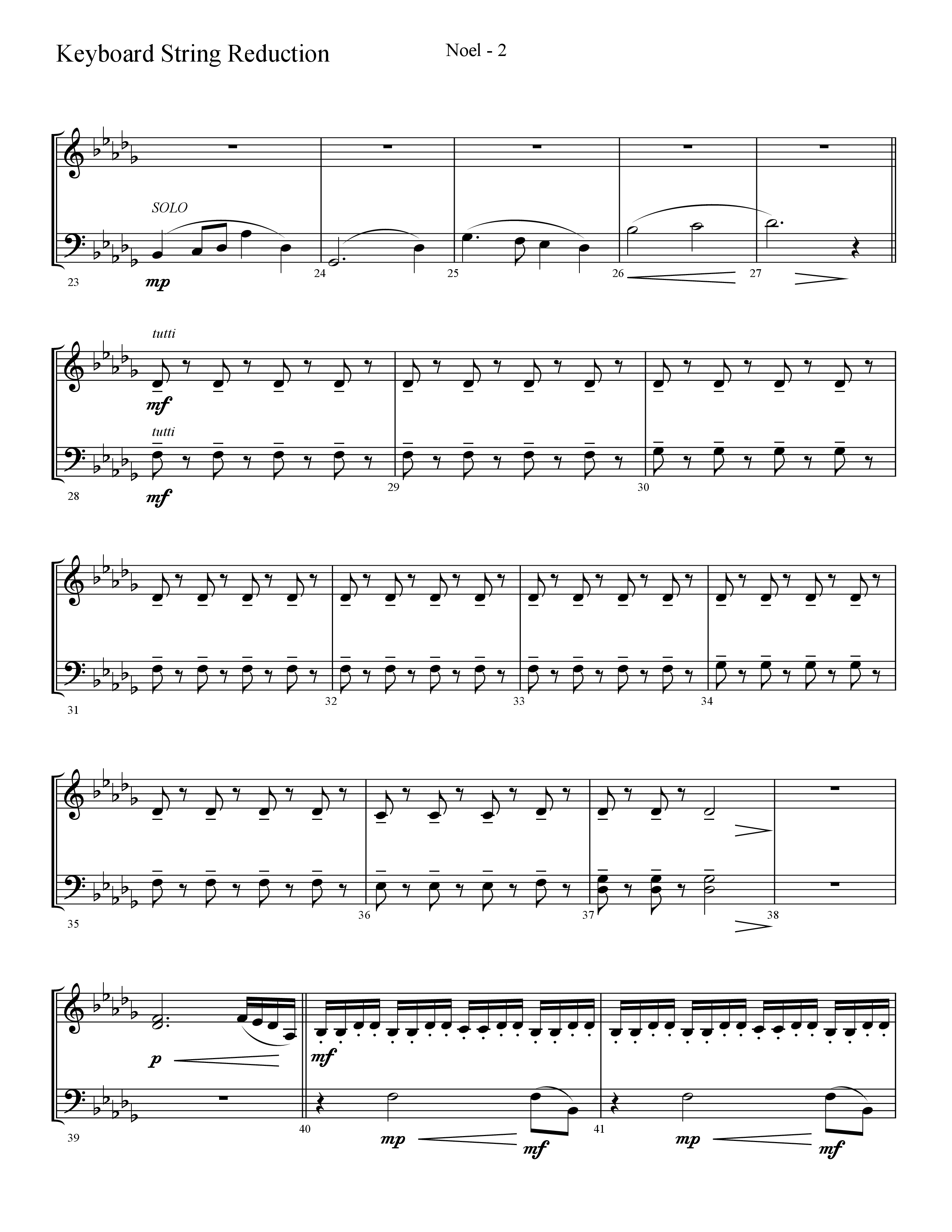 Noel (He Shall Reign Forevermore) (Choral Anthem SATB) String Reduction (Lifeway Choral / Arr. Cliff Duren)