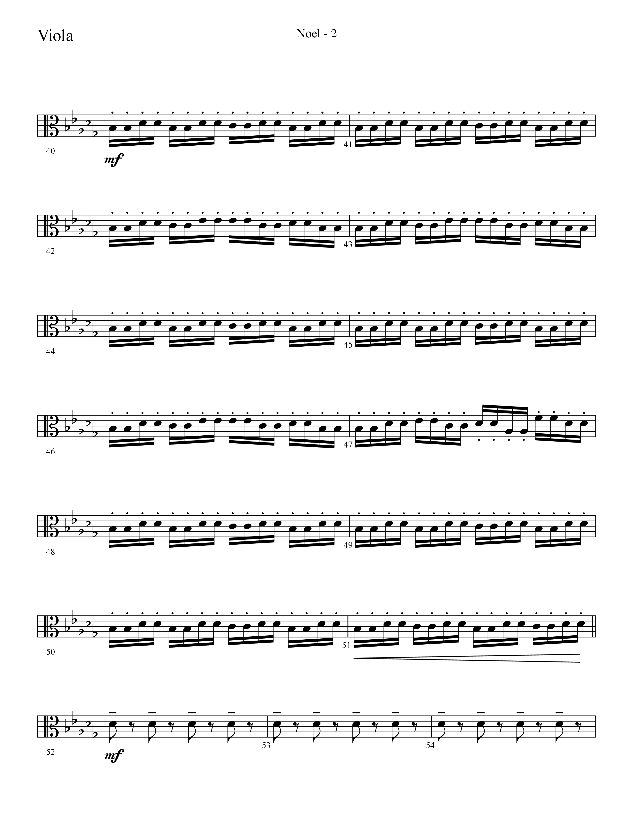 Noel (He Shall Reign Forevermore) (Choral Anthem SATB) Viola (Lifeway Choral / Arr. Cliff Duren)