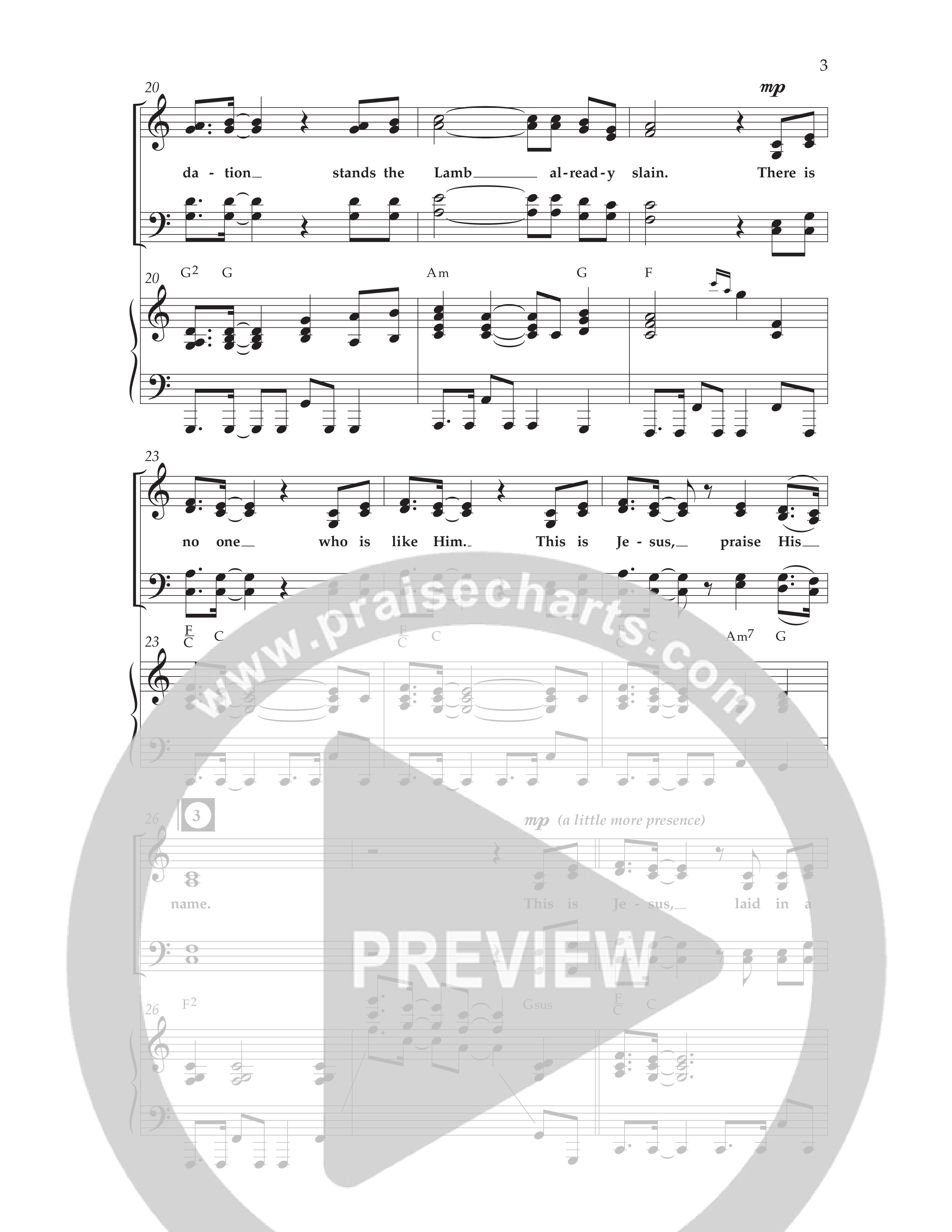 This Is Jesus (Choral Anthem SATB) Anthem (SATB/Piano) (Lifeway Choral / Arr. Cliff Duren)