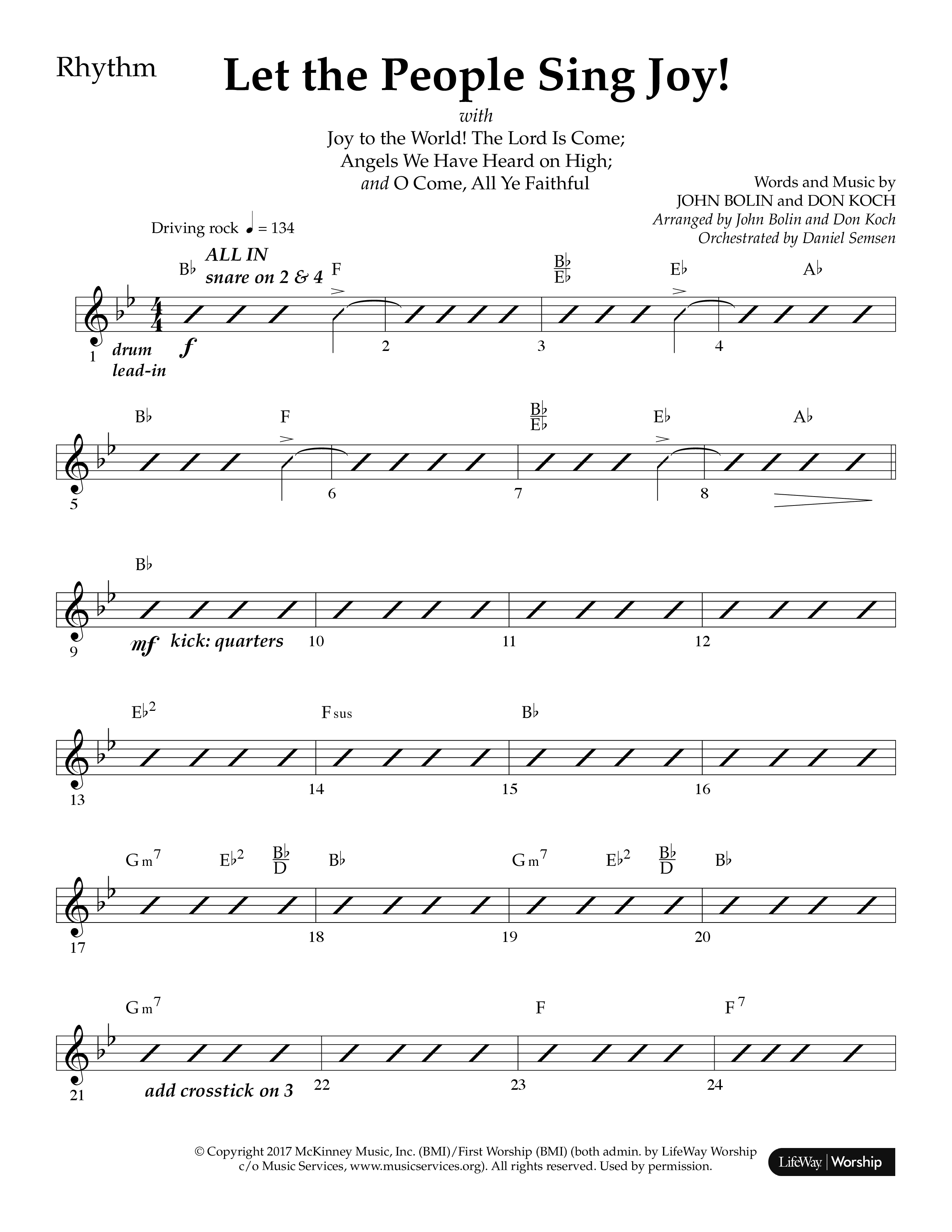 Wonder And Glory (6 Song Worship Collection) Song 2 (Rhythm) (Lifeway Choral / Arr. John Bolin / Arr. Don Koch)