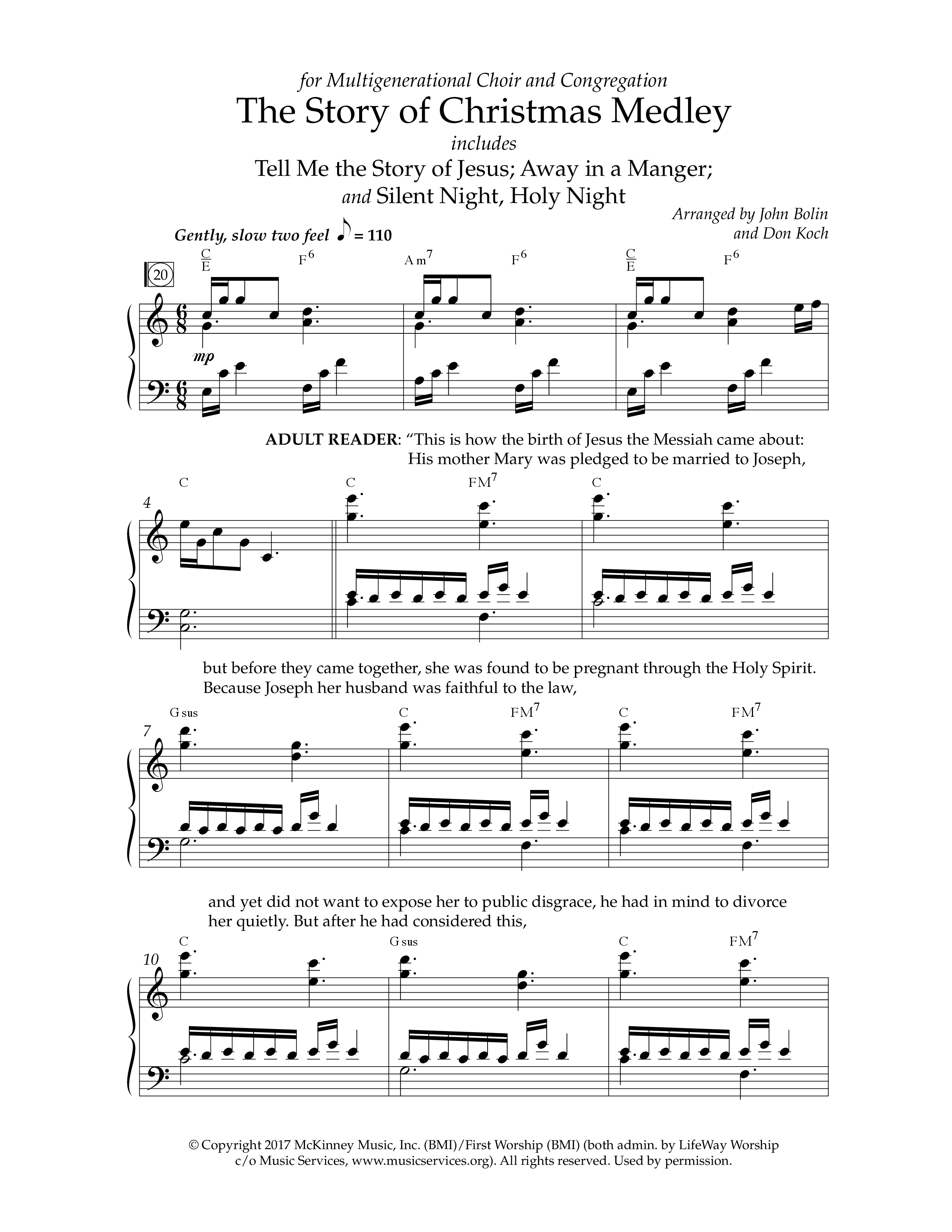 Wonder And Glory (6 Song Worship Collection) Song 4 (Piano SATB) (Lifeway Choral / Arr. John Bolin / Arr. Don Koch)