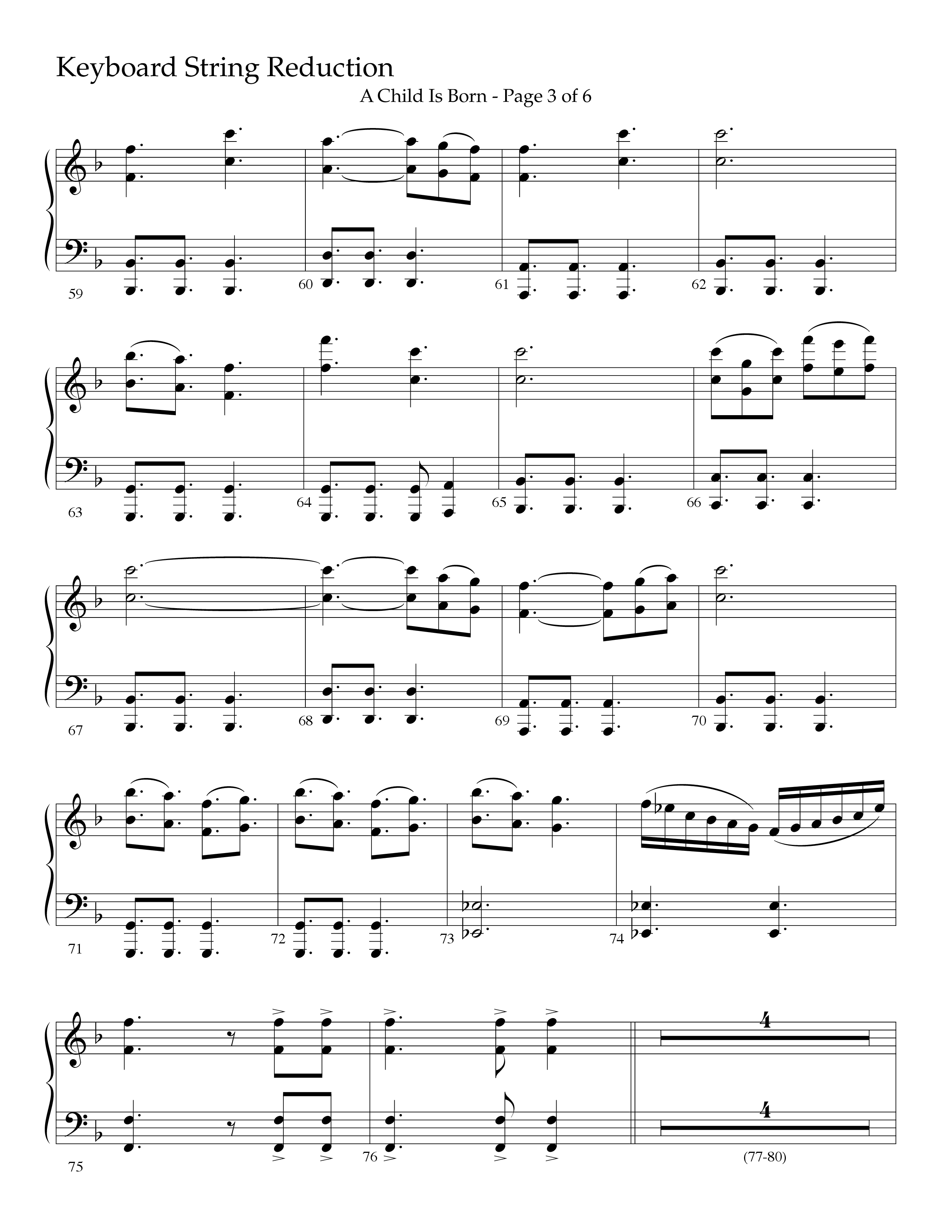 A Child Is Born (Choral Anthem SATB) String Reduction (Lifeway Worship / Arr. John Bolin / Arr. Don Koch)